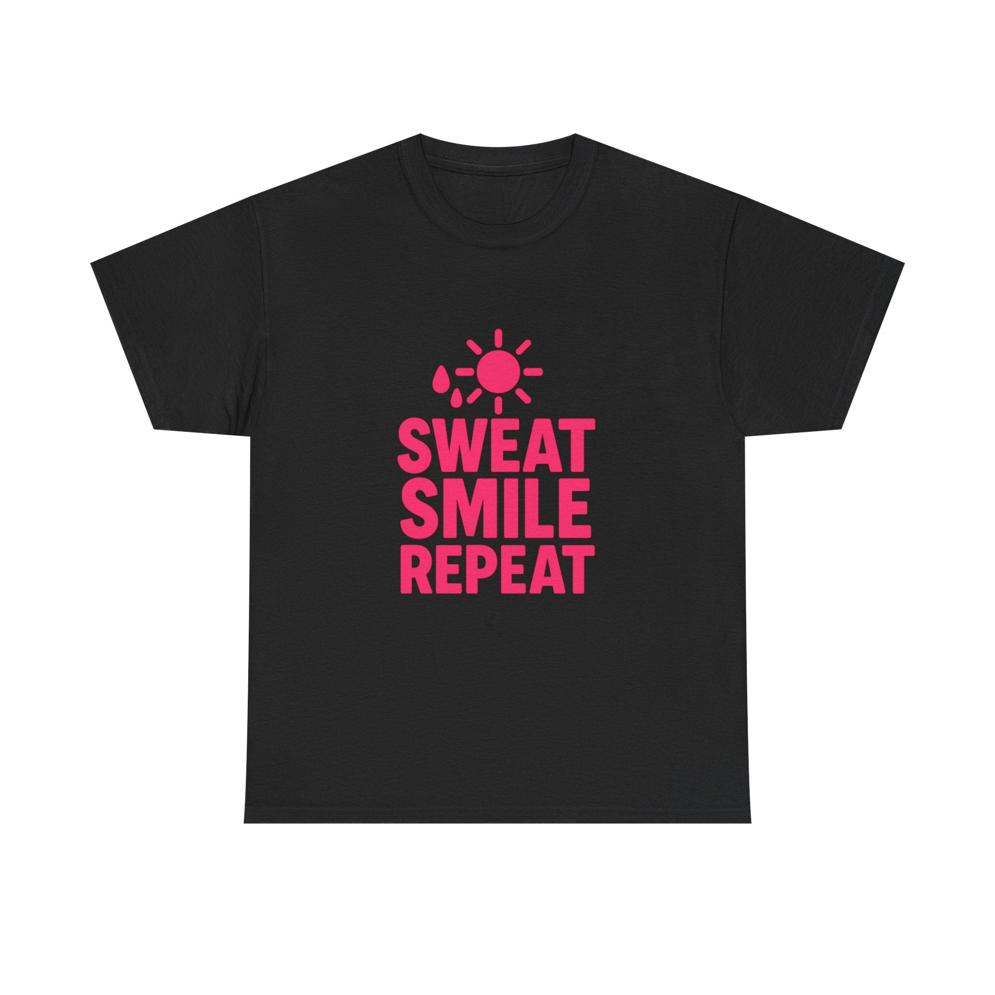 Fitness Lover Sweat Smile Repeat T-Shirt | Unique Gift | Graphic Tee
