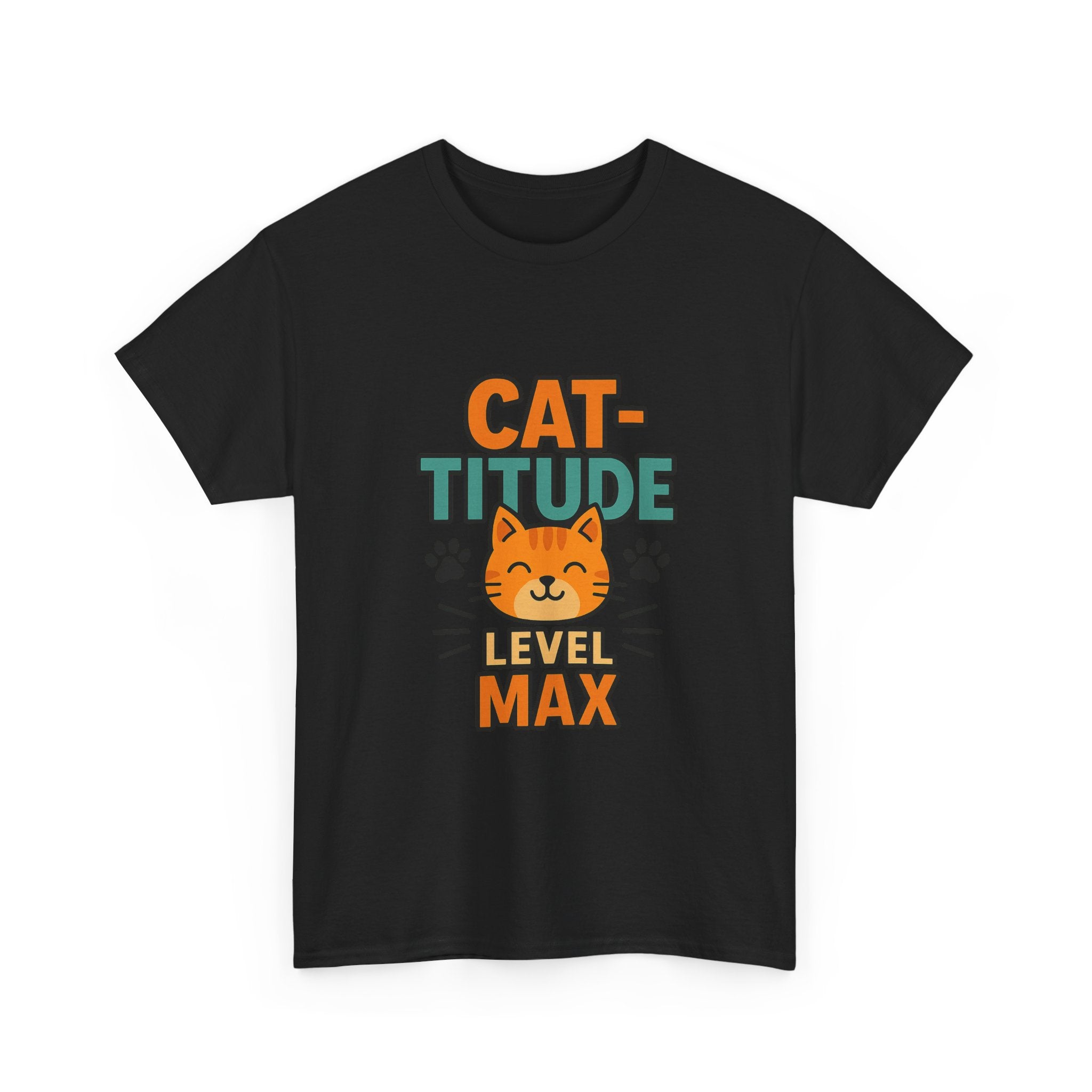 Not Grumpy Just Have Cat-titude T-Shirt | Funny Cat Humor | Graphic Tee