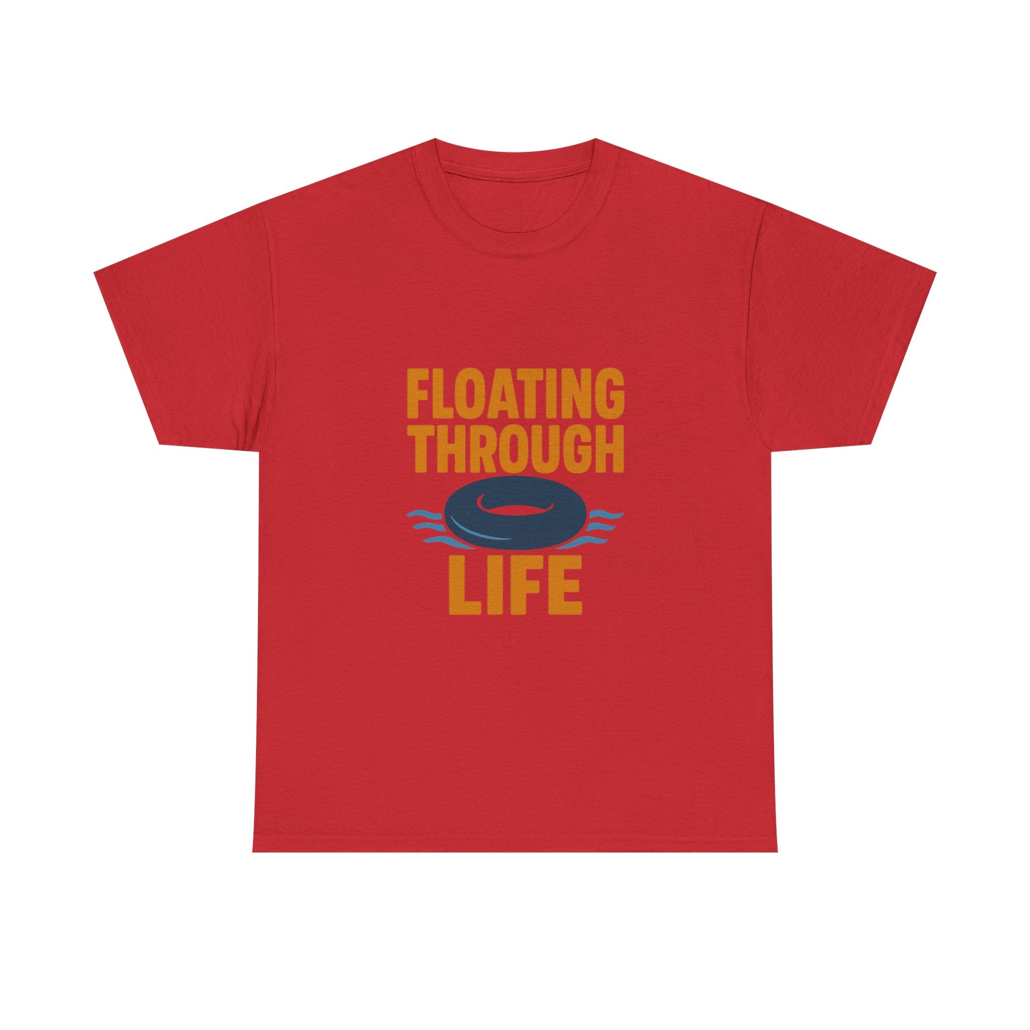 River Rat Floating Through Life T-Shirt | Unique Gift | Graphic Tee
