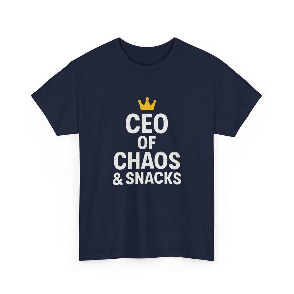 Stay At Home Dad CEO Of Chaos And Snacks T-Shirt | Gift for Dad | Graphic Tee