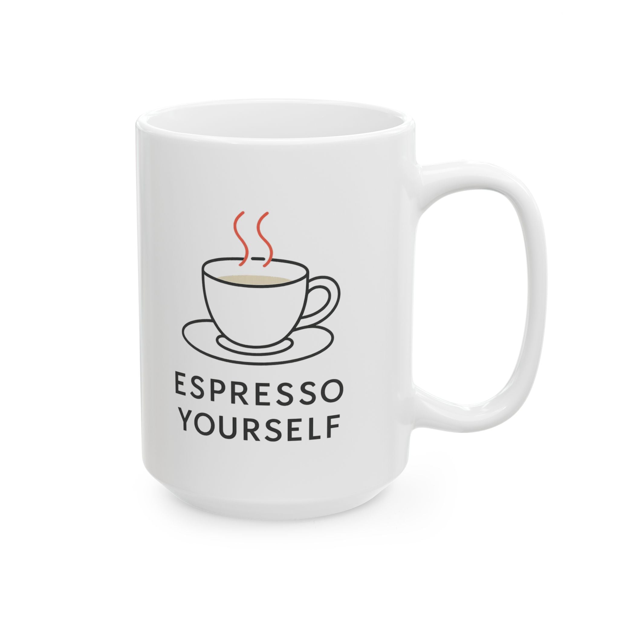 Espresso Yourself No Decaf Allowed Coffee Mug | Coffee Lover Gift | Ceramic Mug