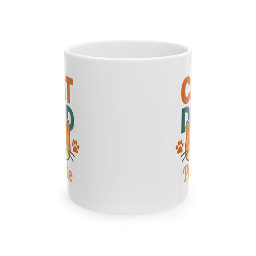 Cat Dad Approved By The Cat Coffee Mug | Cat Lover Humor | Ceramic Mug