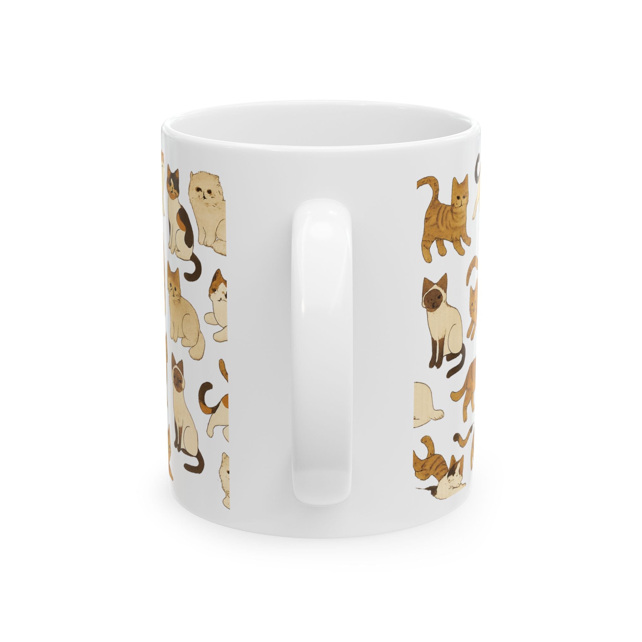 Cat Breeds Collection Pattern Coffee Mug | Cat Lover Gift | Ceramic Mug