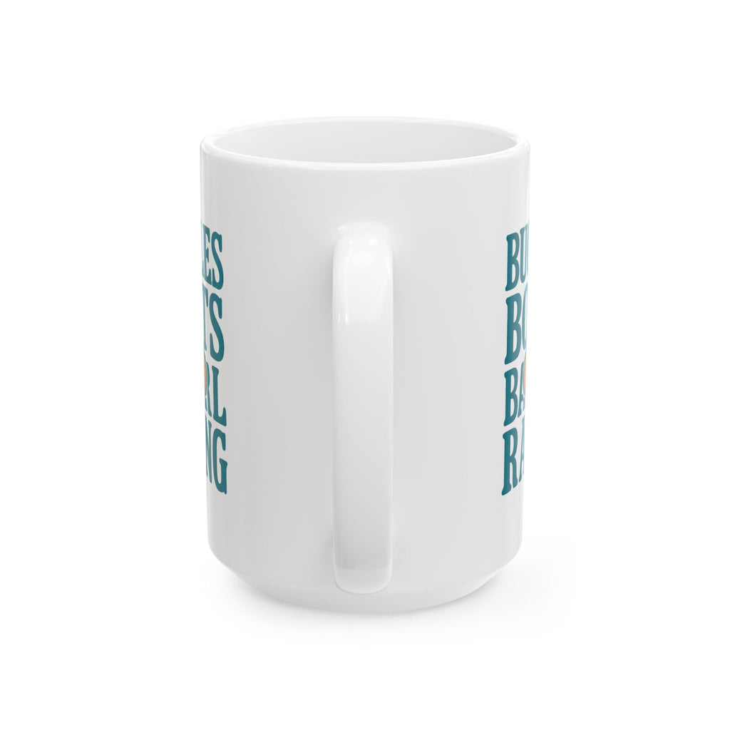 Rodeo Mom Buckles Boots And Barrel Racing Coffee Mug | Gift for Mom | Ceramic Mug