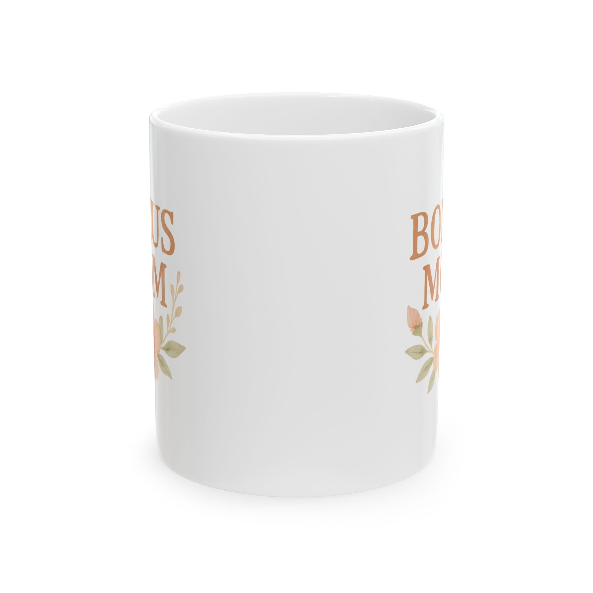 Not The Bio Mom The Bonus Mom Coffee Mug | Funny Stepmom Gift | Ceramic Mug