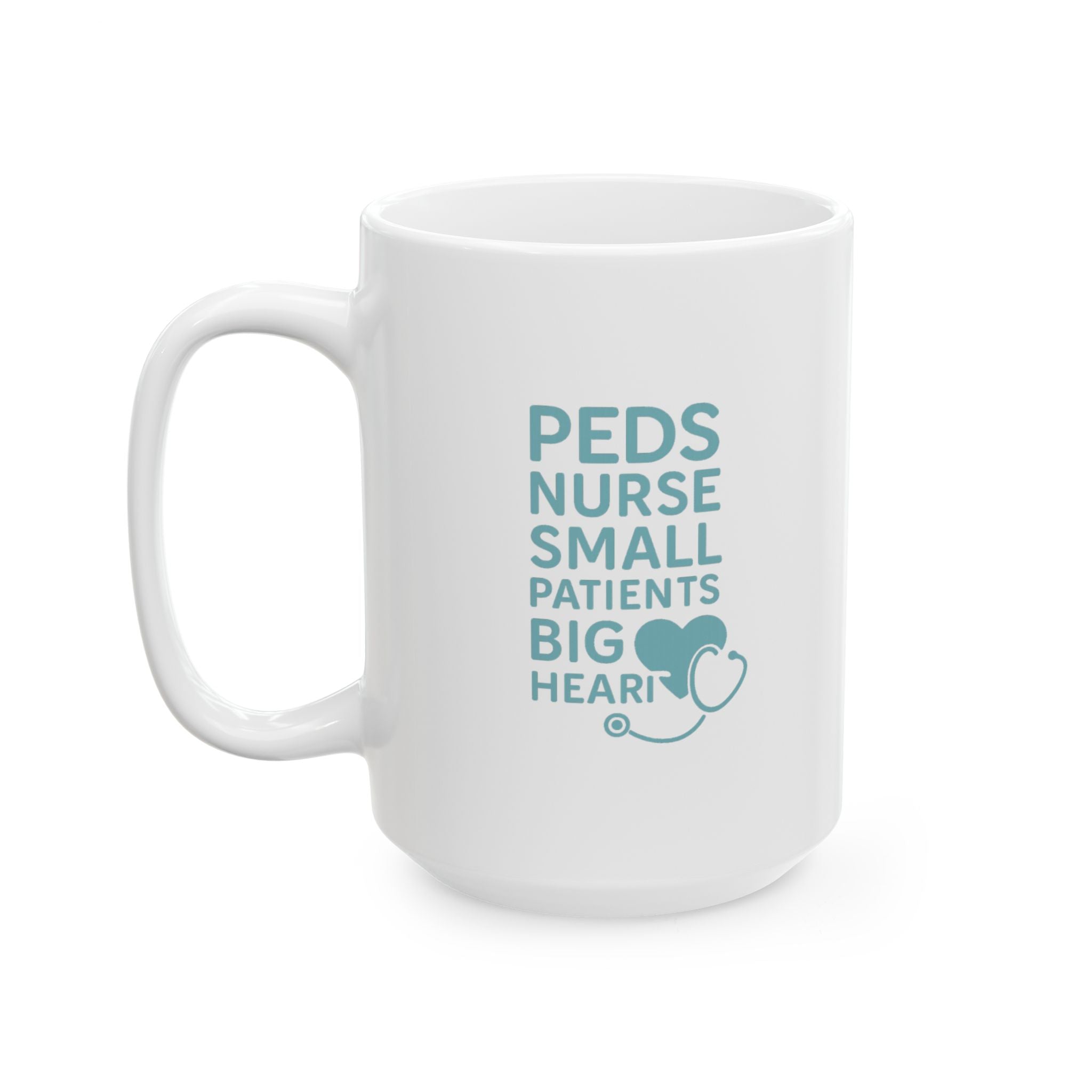 Pediatric Nurse Small Patients Biggest Heroes Coffee Mug | Nurse Gift | Ceramic Mug
