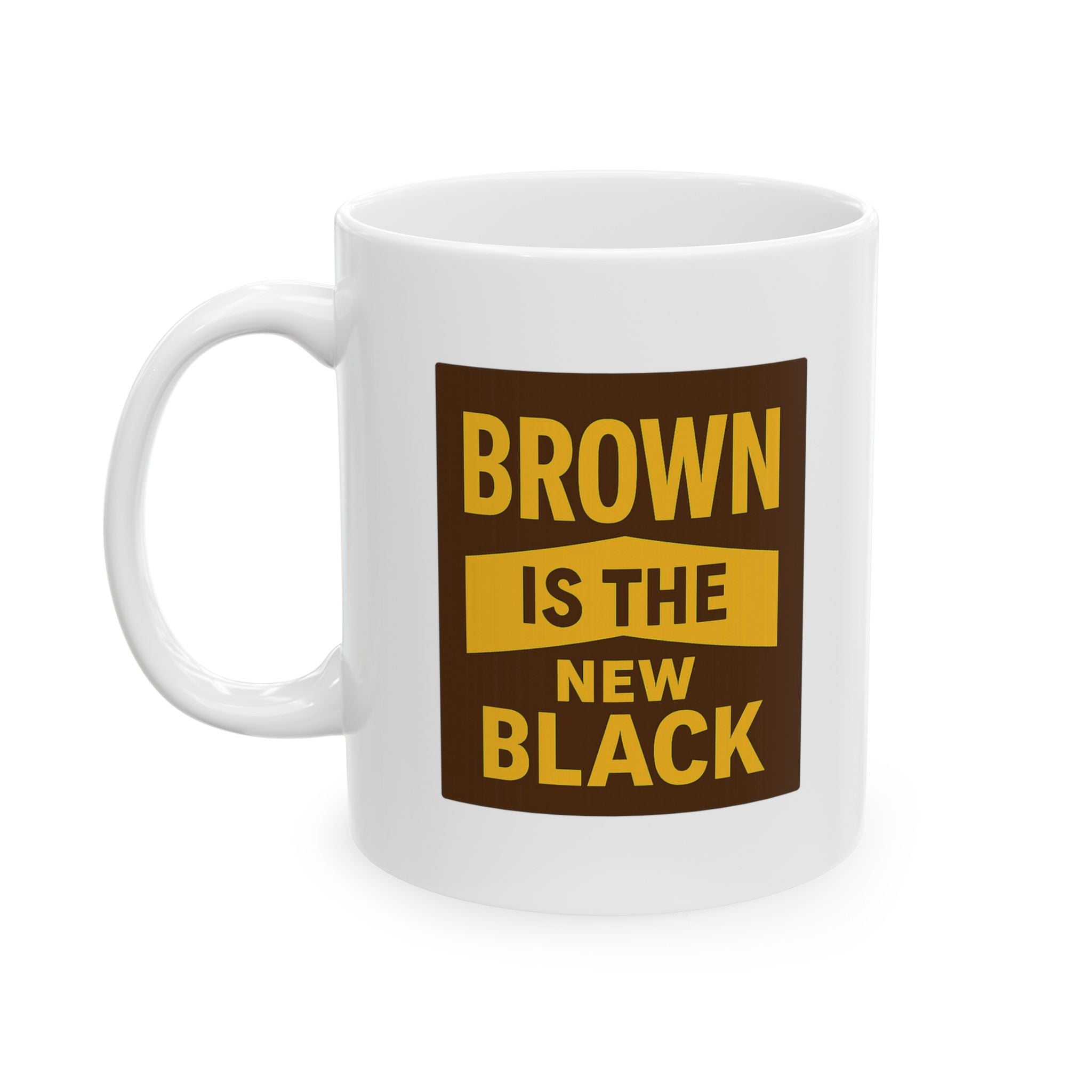 UPS Driver Brown Is The New Black Coffee Mug | Unique Gift | Ceramic Mug