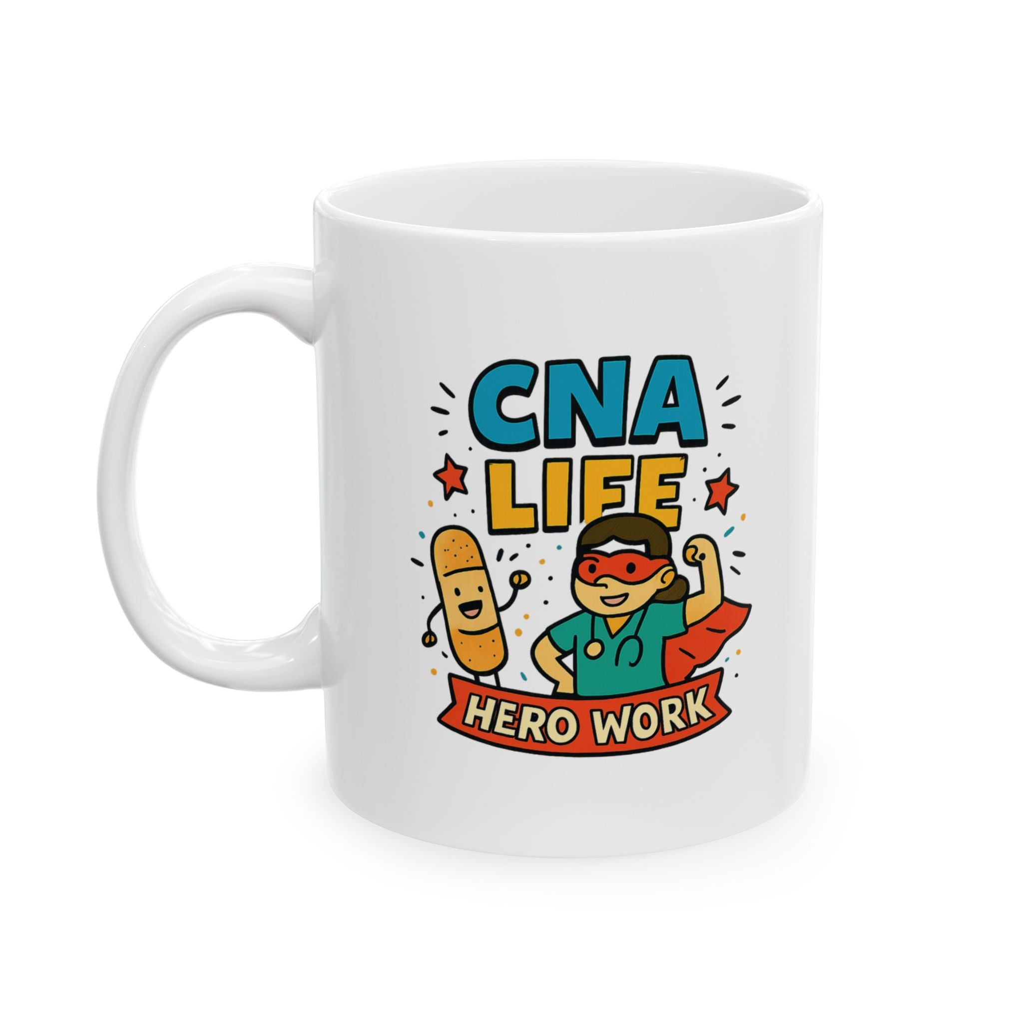 CNA Life Best Life Hard Life Coffee Mug | CNA Nurse Humor | Ceramic Mug