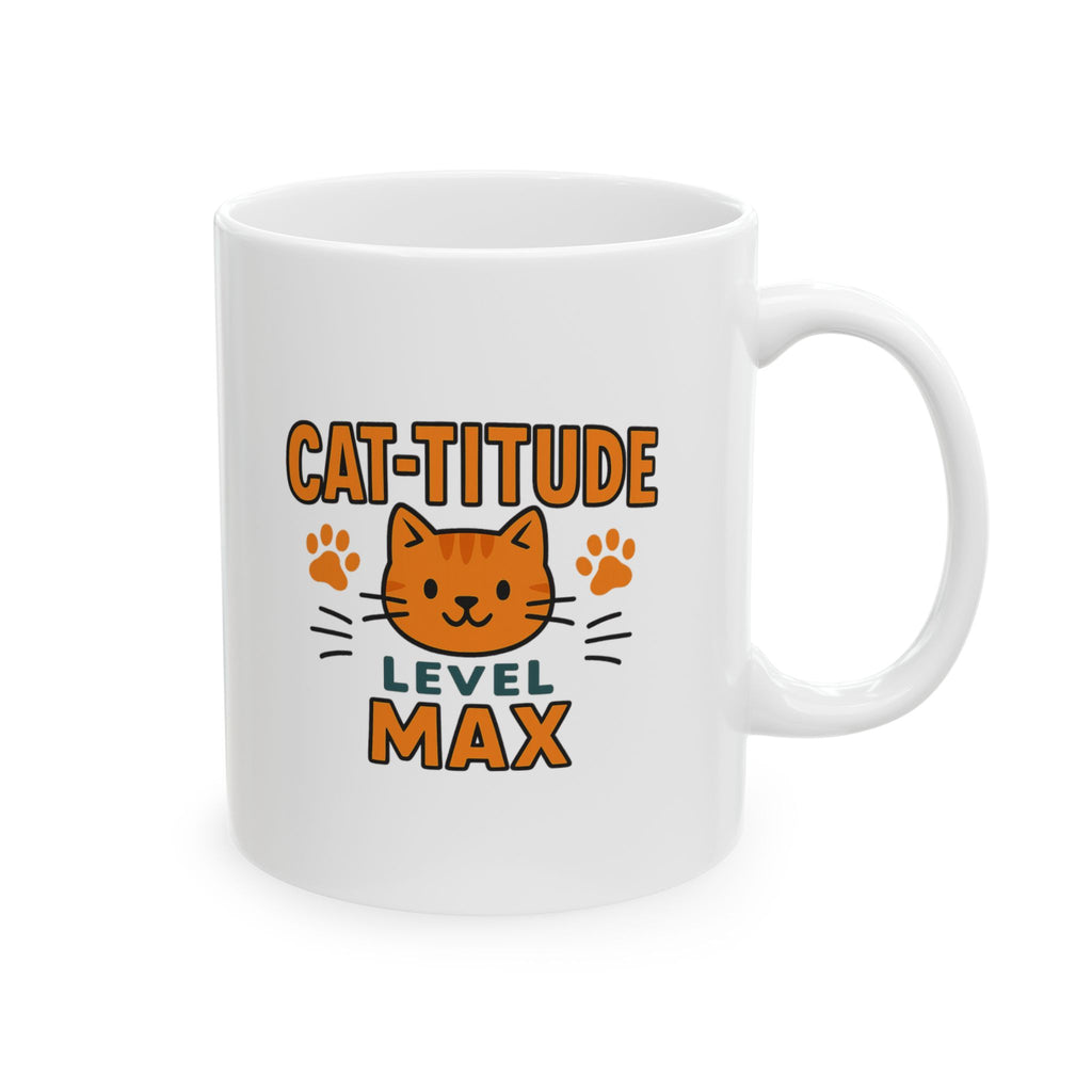 Channeling My Inner Cat Today Coffee Mug | Cat Attitude Humor | Ceramic Mug