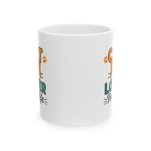 Born To Love Cats Coffee Mug | Cat Lover Gift | Ceramic Mug