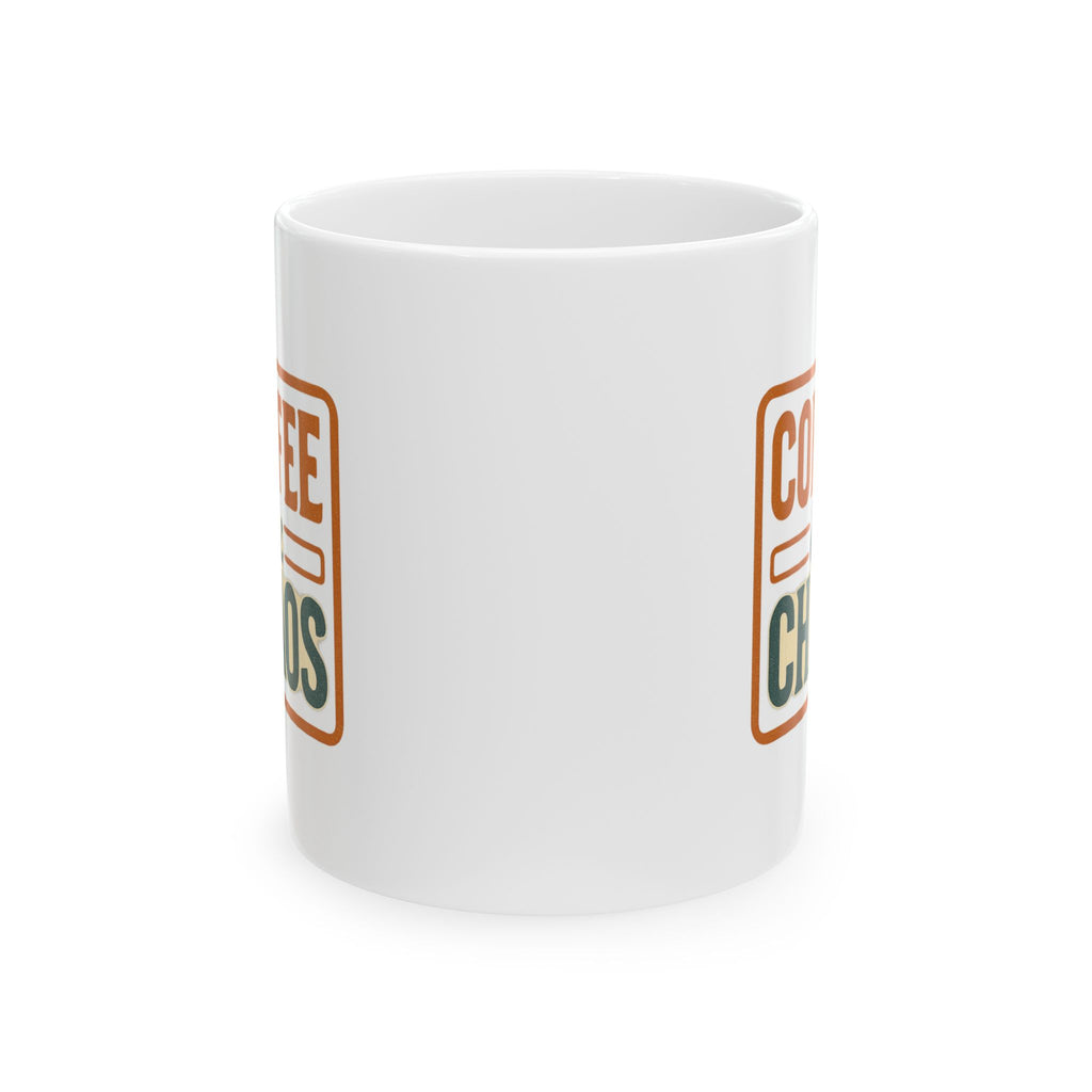 Coffee And Chaos Manager Unpaid Obviously Coffee Mug | Funny Humor Gift | Ceramic Mug