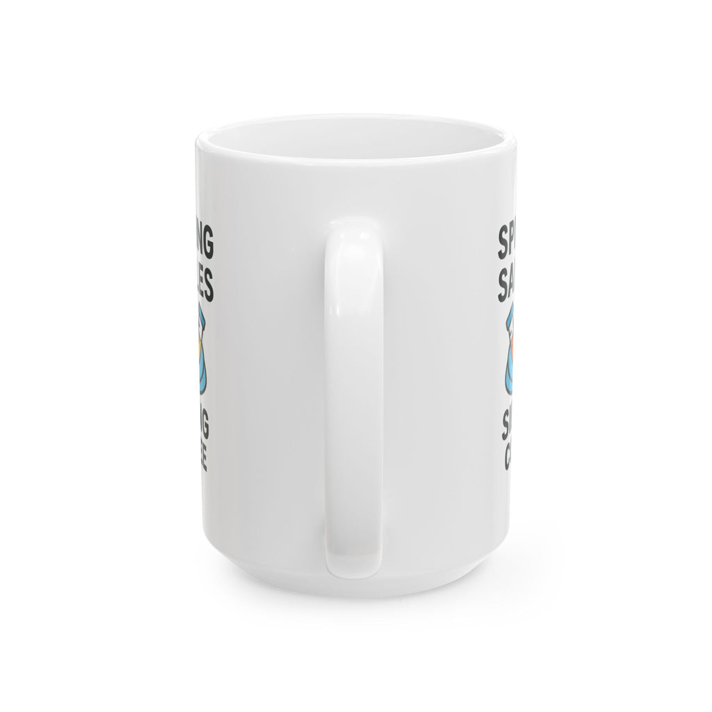 Lab Tech Spinning Samples Sipping Coffee Coffee Mug | Coffee Lover Gift | Ceramic Mug