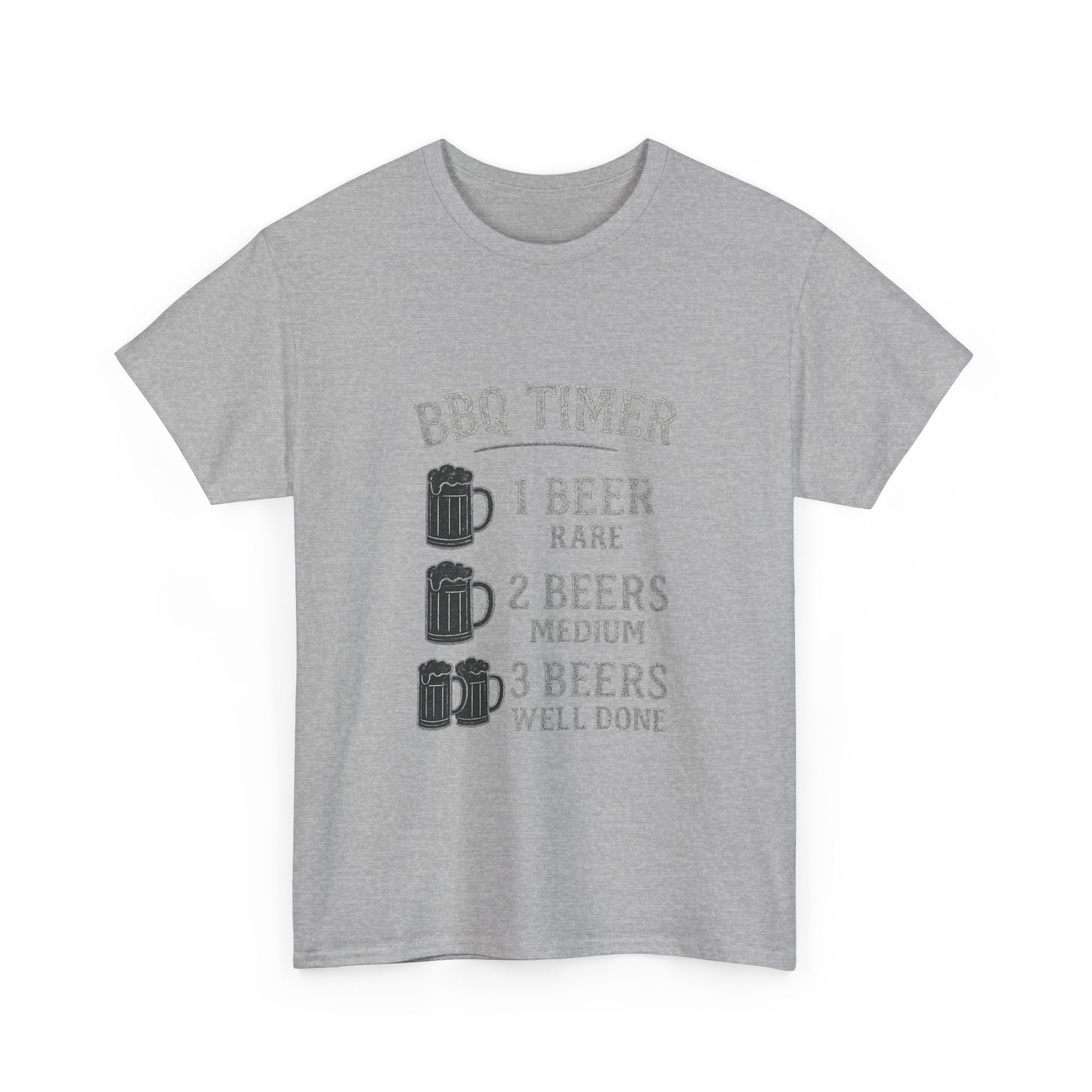 BBQ Timer Beer Drinking Grilling T-Shirt | Unique Gift | Graphic Tee