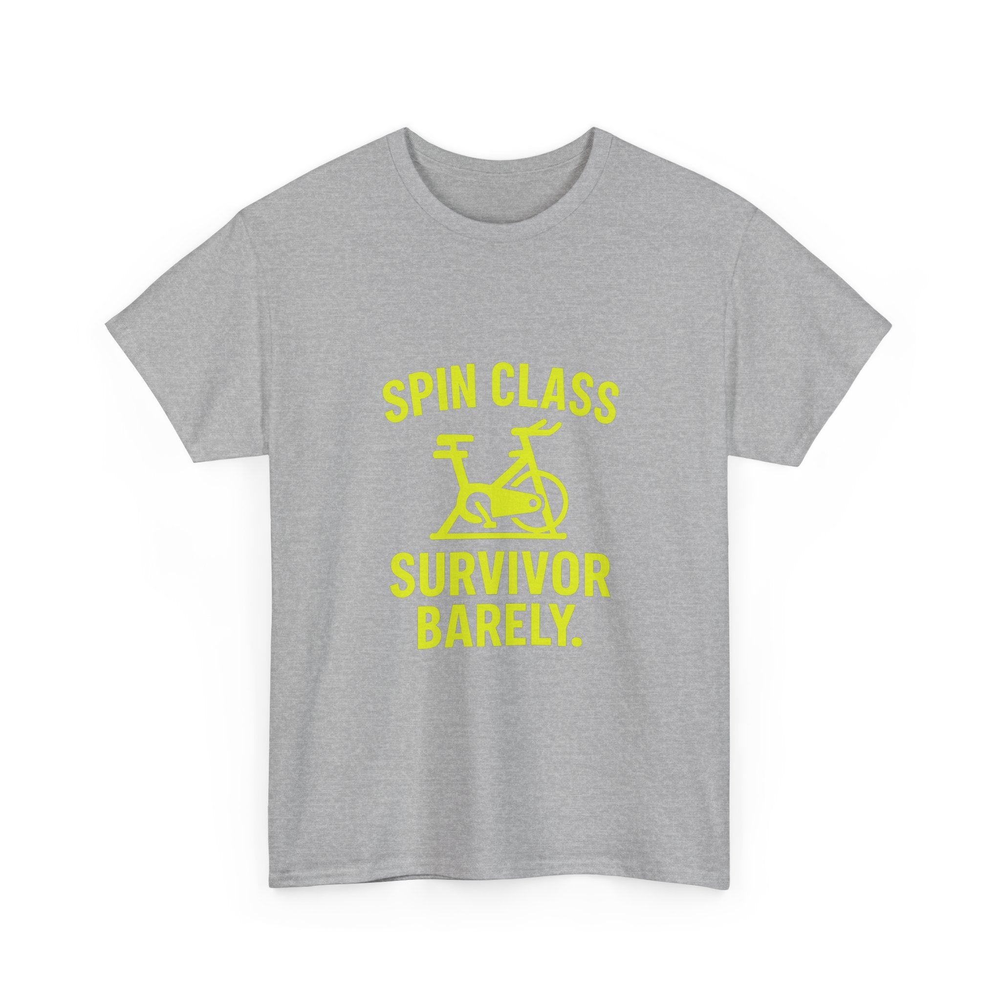 Spin Class Survivor Barely T-Shirt | Unique Gift | Graphic Tee