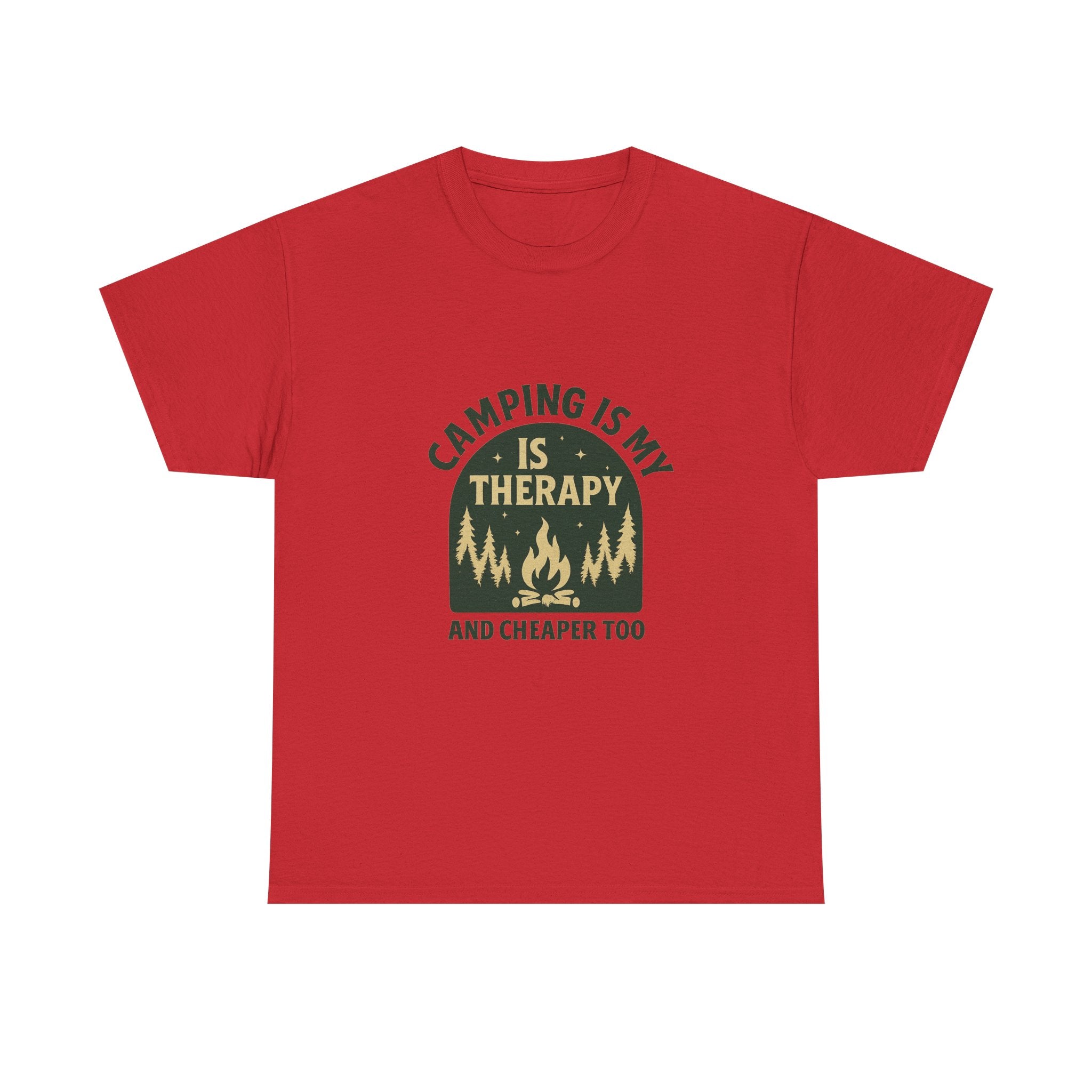 Camping Is My Therapy And Cheaper Too T-Shirt | Unique Gift | Graphic Tee