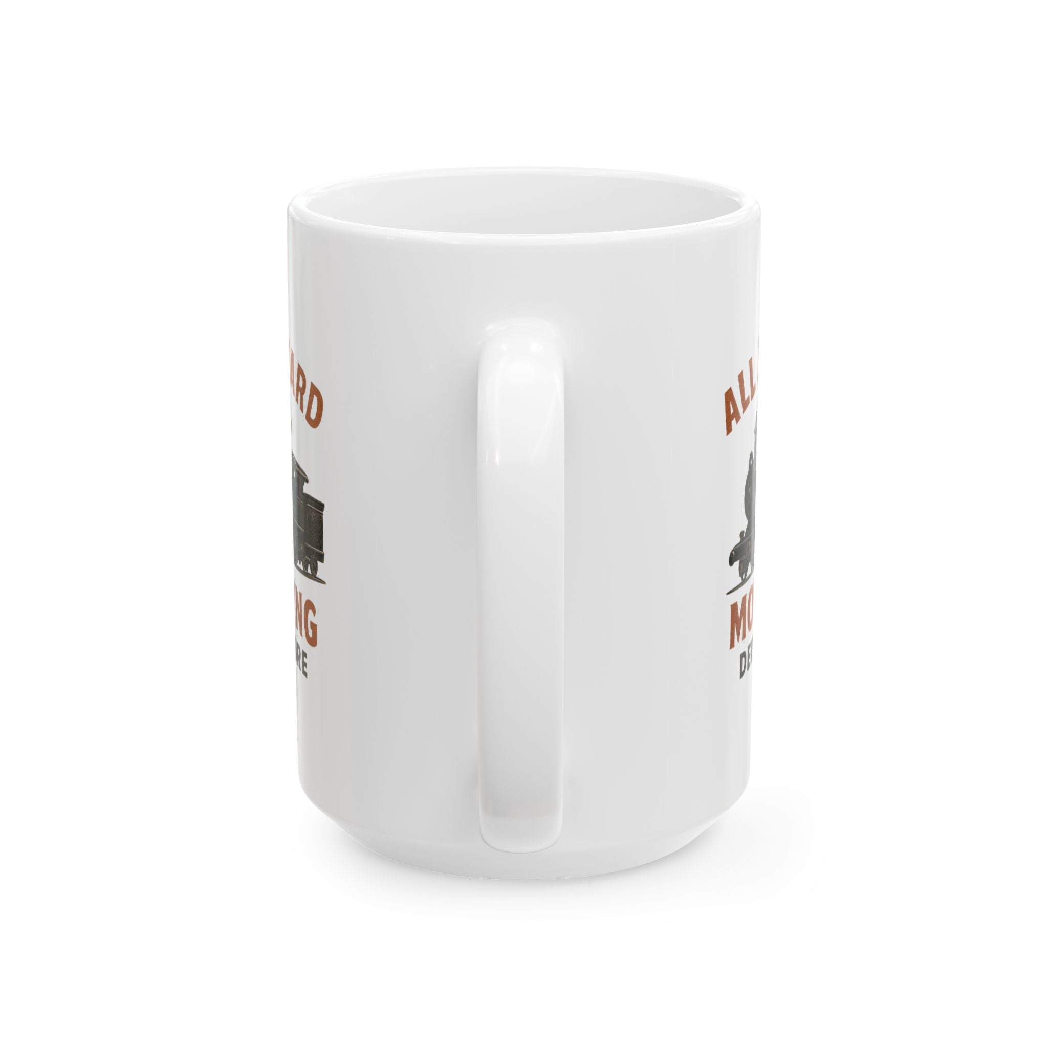 Train Enthusiast All Aboard Morning Departure Coffee Mug | Unique Gift | Ceramic Mug