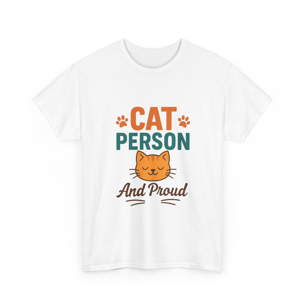 Cat Person Not A Dog Person T-Shirt | Funny Cat Lover Humor | Graphic Tee