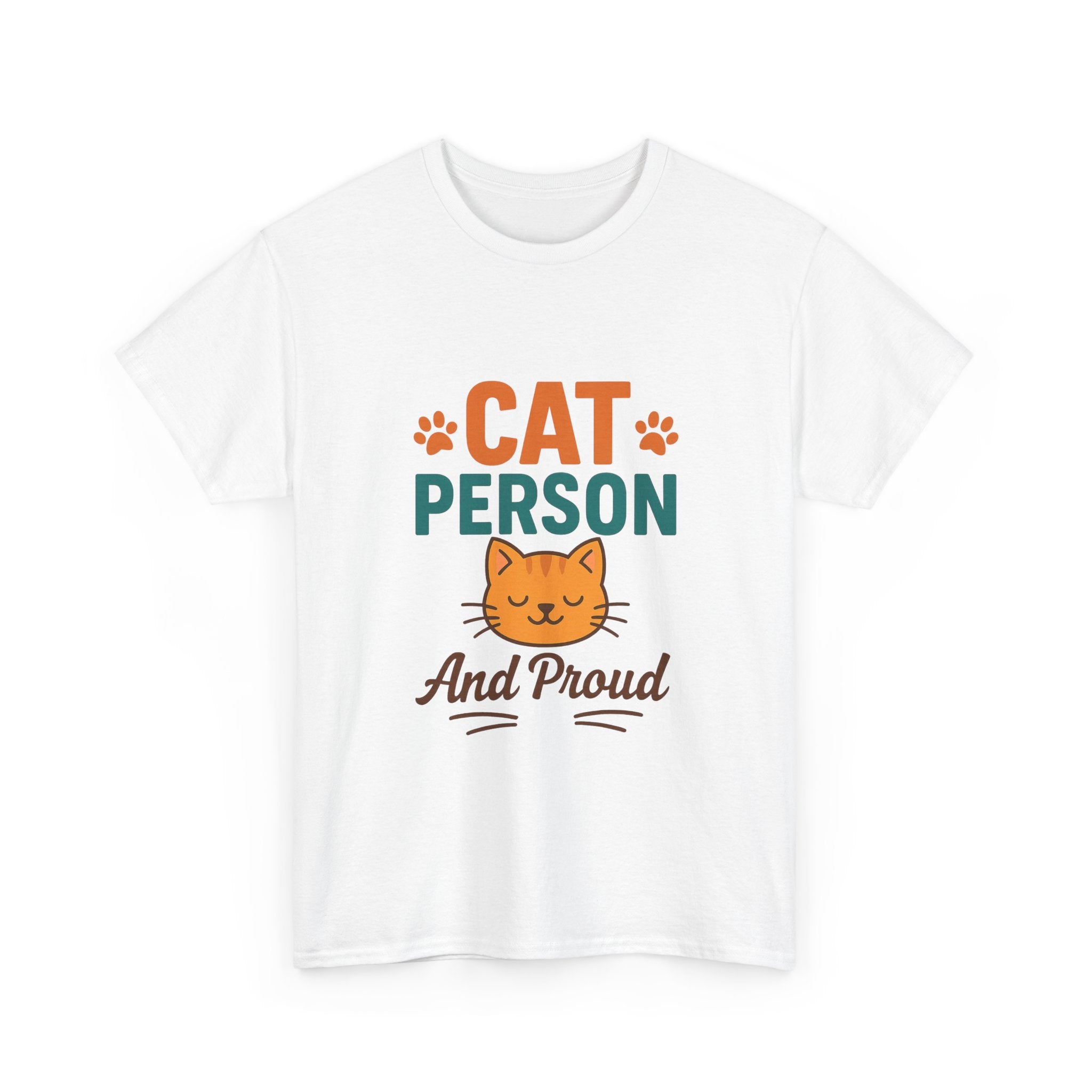 Cat Person Not A Dog Person T-Shirt | Funny Cat Lover Humor | Graphic Tee