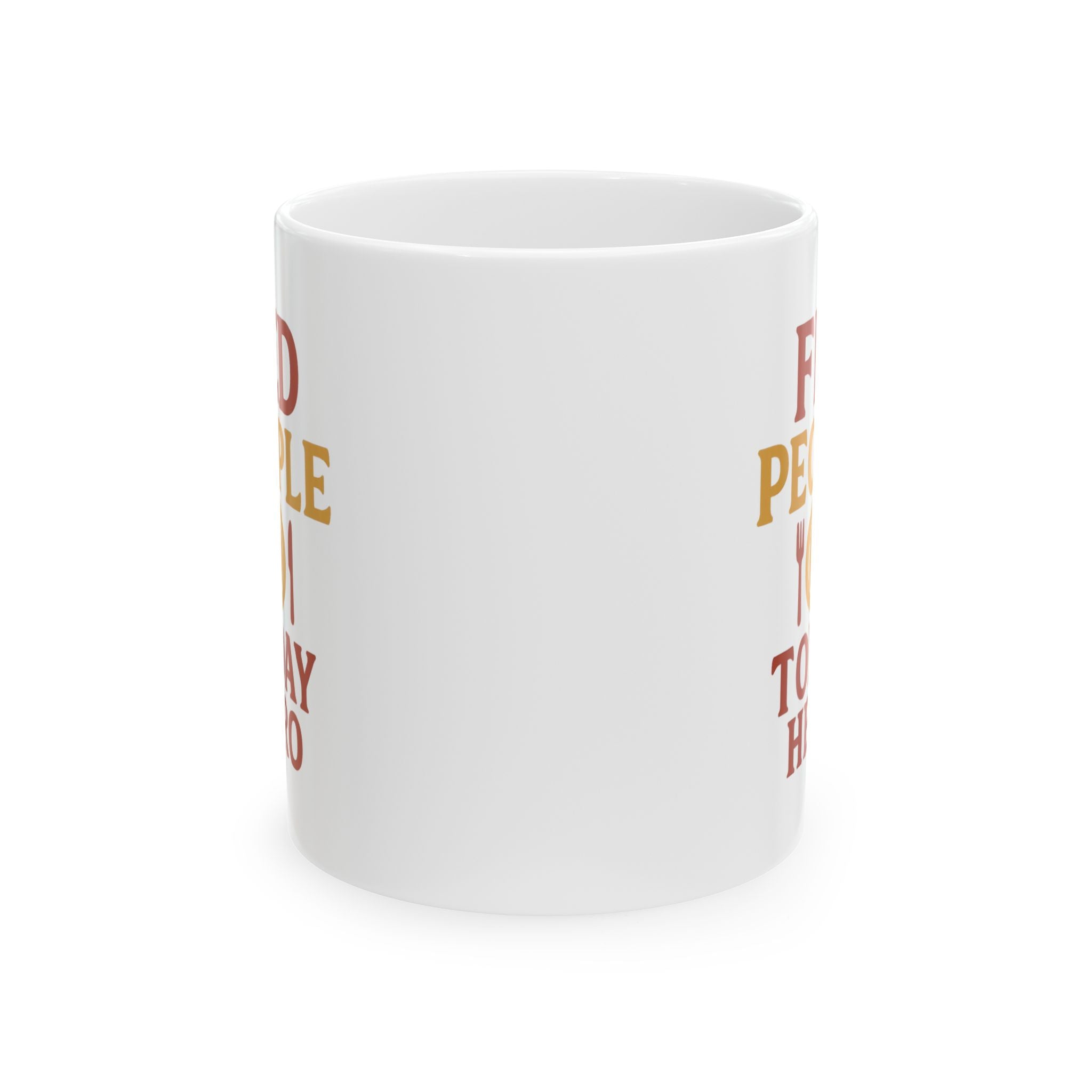 Restaurant Worker Fed People Today Hero Coffee Mug | Unique Gift | Ceramic Mug
