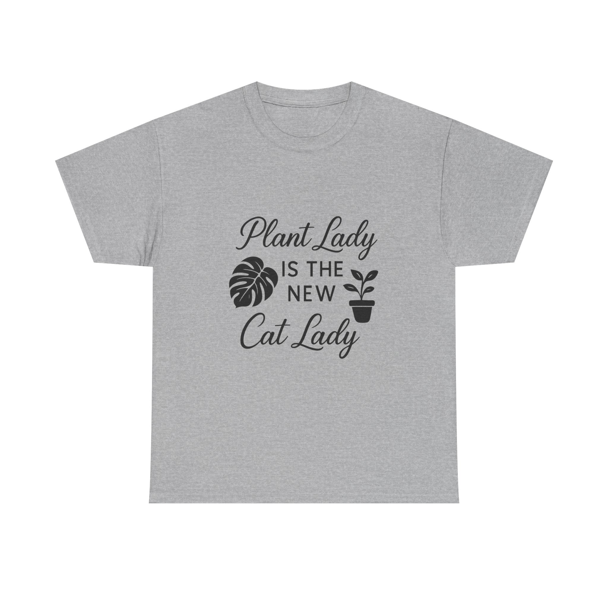 Plant Lady Is The New Cat Lady T-Shirt | Cat Lover Gift | Graphic Tee