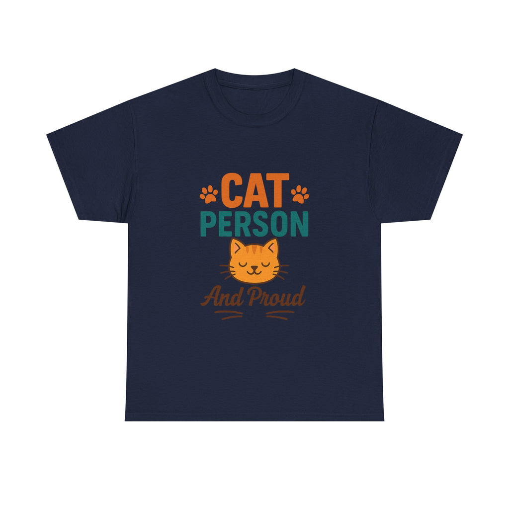 Cat Person Not A Dog Person T-Shirt | Funny Cat Lover Humor | Graphic Tee