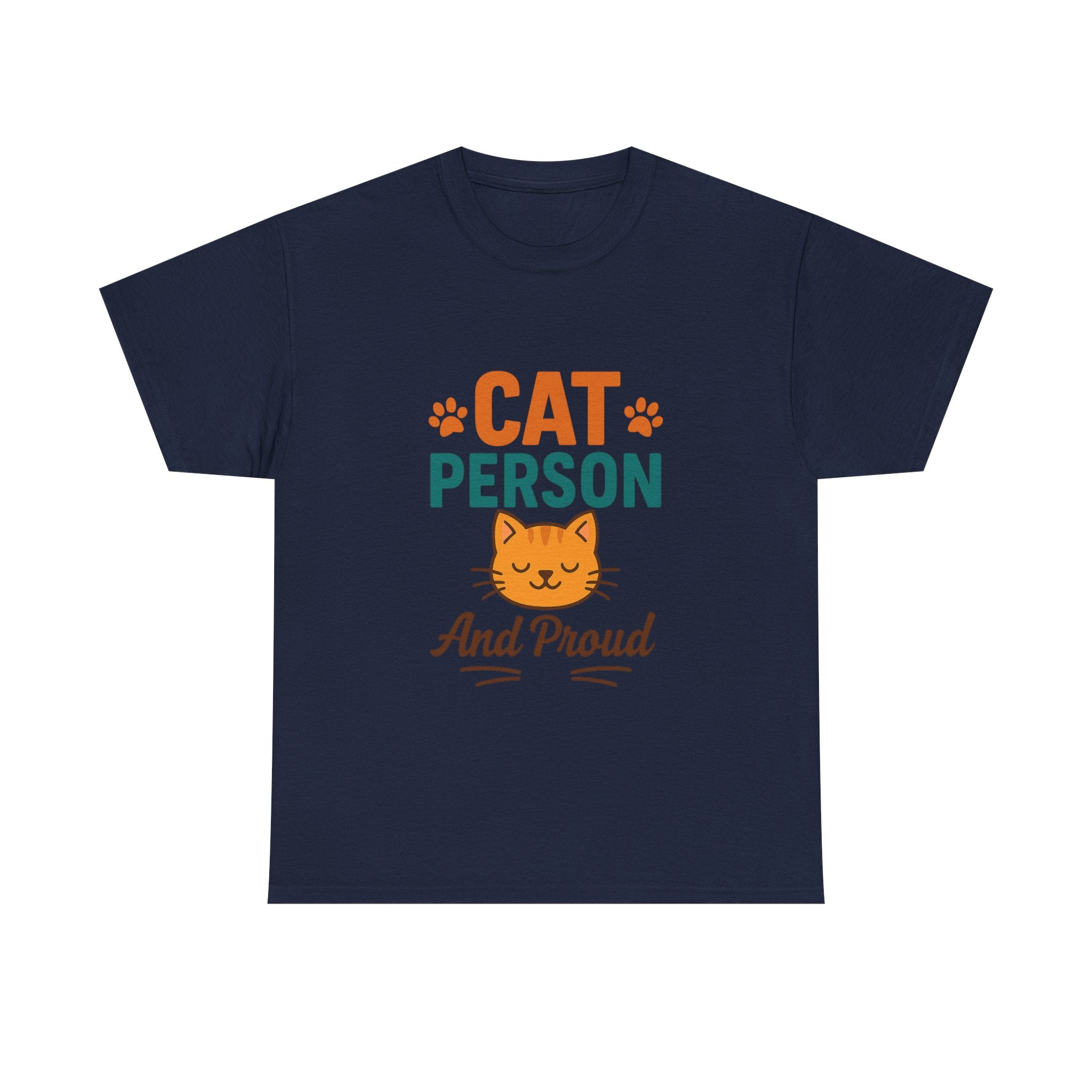 Cat Person Not A Dog Person T-Shirt | Funny Cat Lover Humor | Graphic Tee