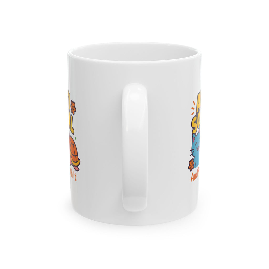 Anti Social Is My Default Setting Coffee Mug | Funny Introvert Gift | Ceramic Mug