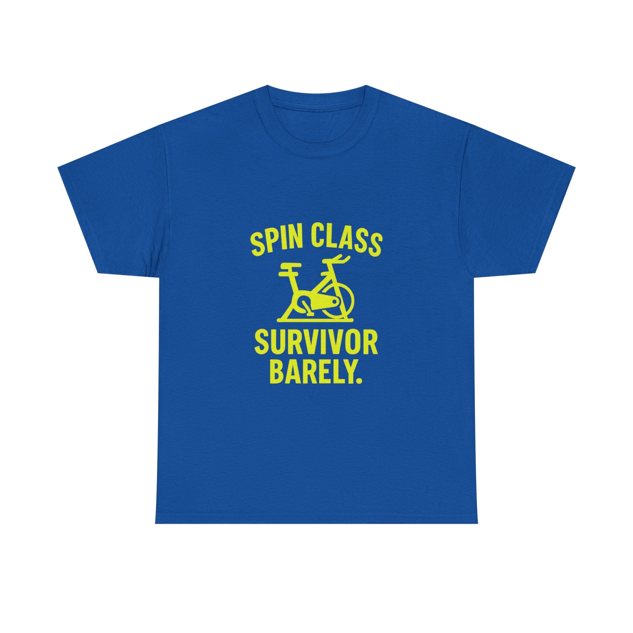 Spin Class Survivor Barely T-Shirt | Unique Gift | Graphic Tee