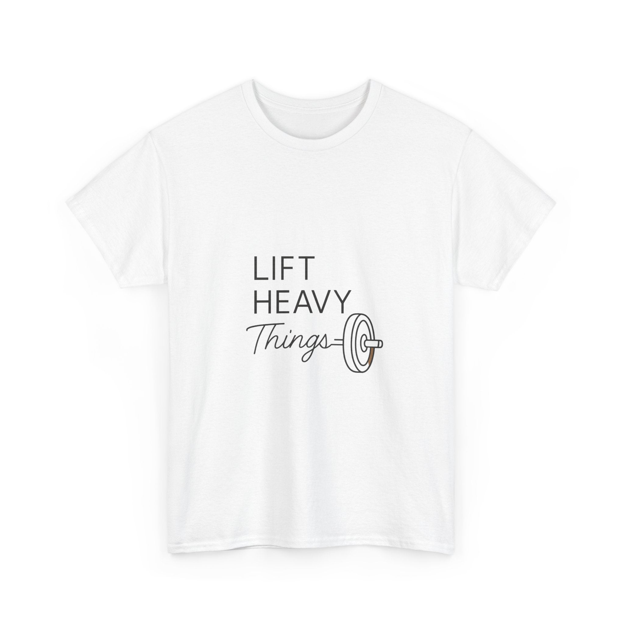 Lift Heavy Things It Helps T-Shirt | Weightlifting Gift | Graphic Tee