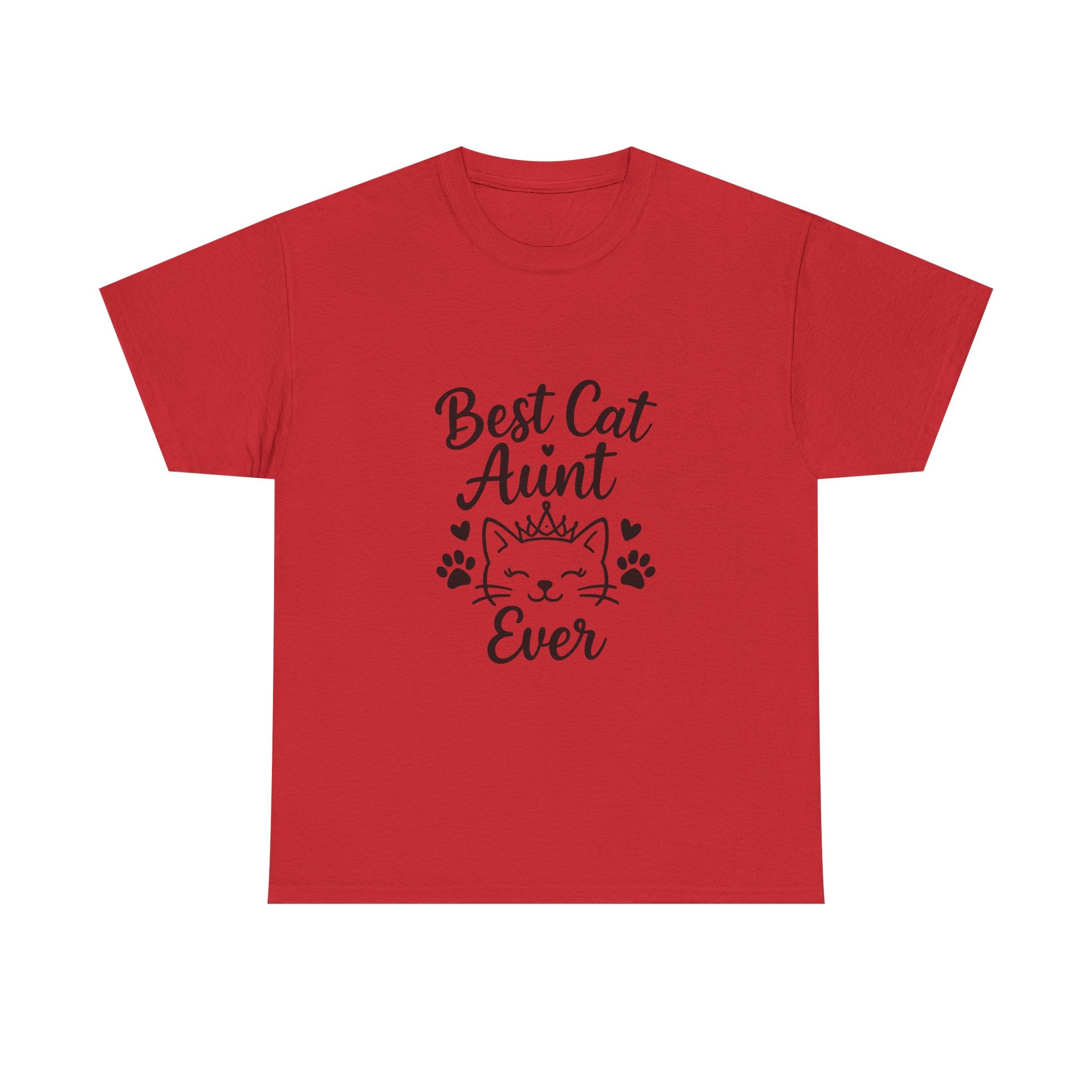 Best Cat Aunt Ever Auntie T-Shirt | Cat Lover Gift | Graphic Tee
