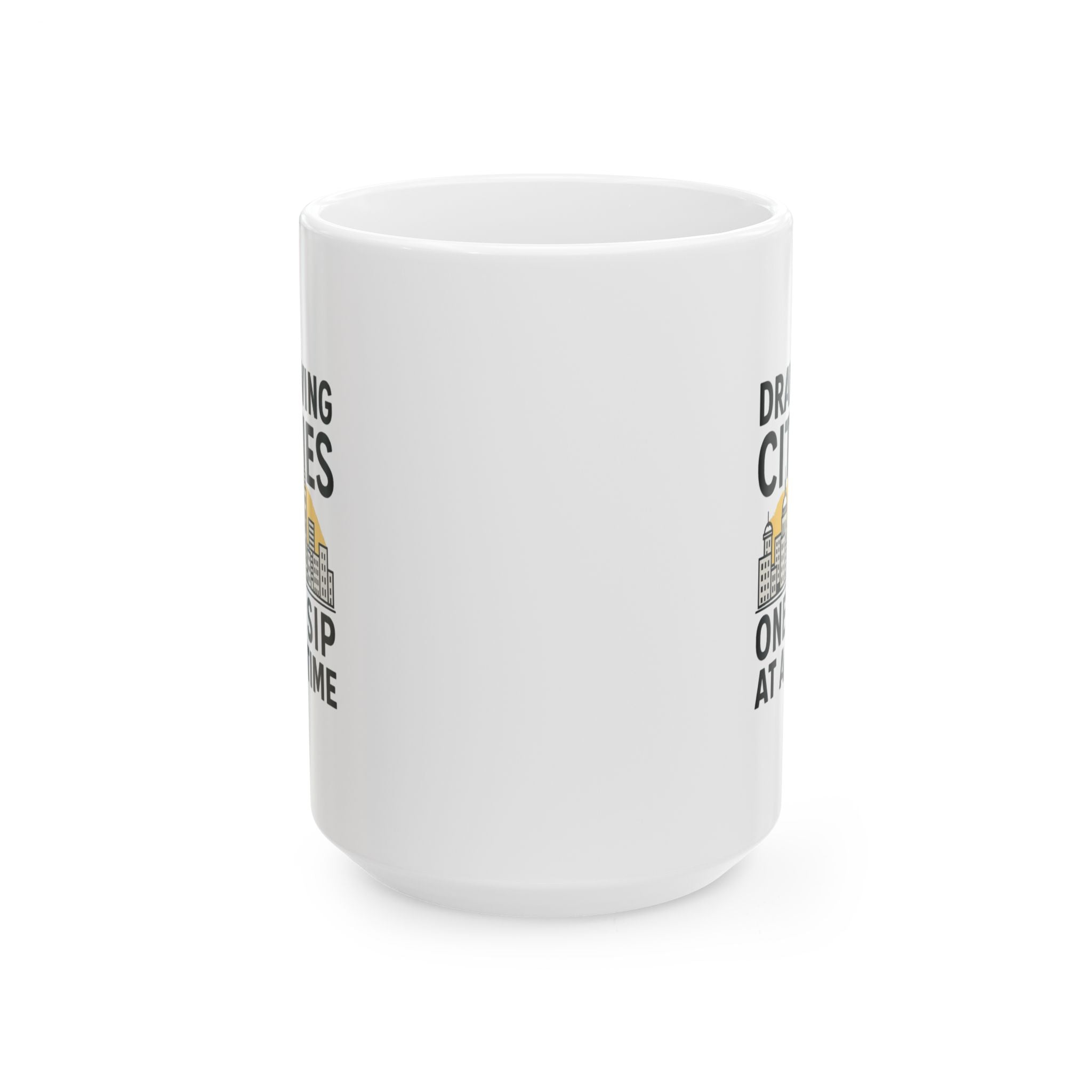 Urban Sketcher Drawing Cities One Sip At A Time Coffee Mug | Unique Gift | Ceramic Mug
