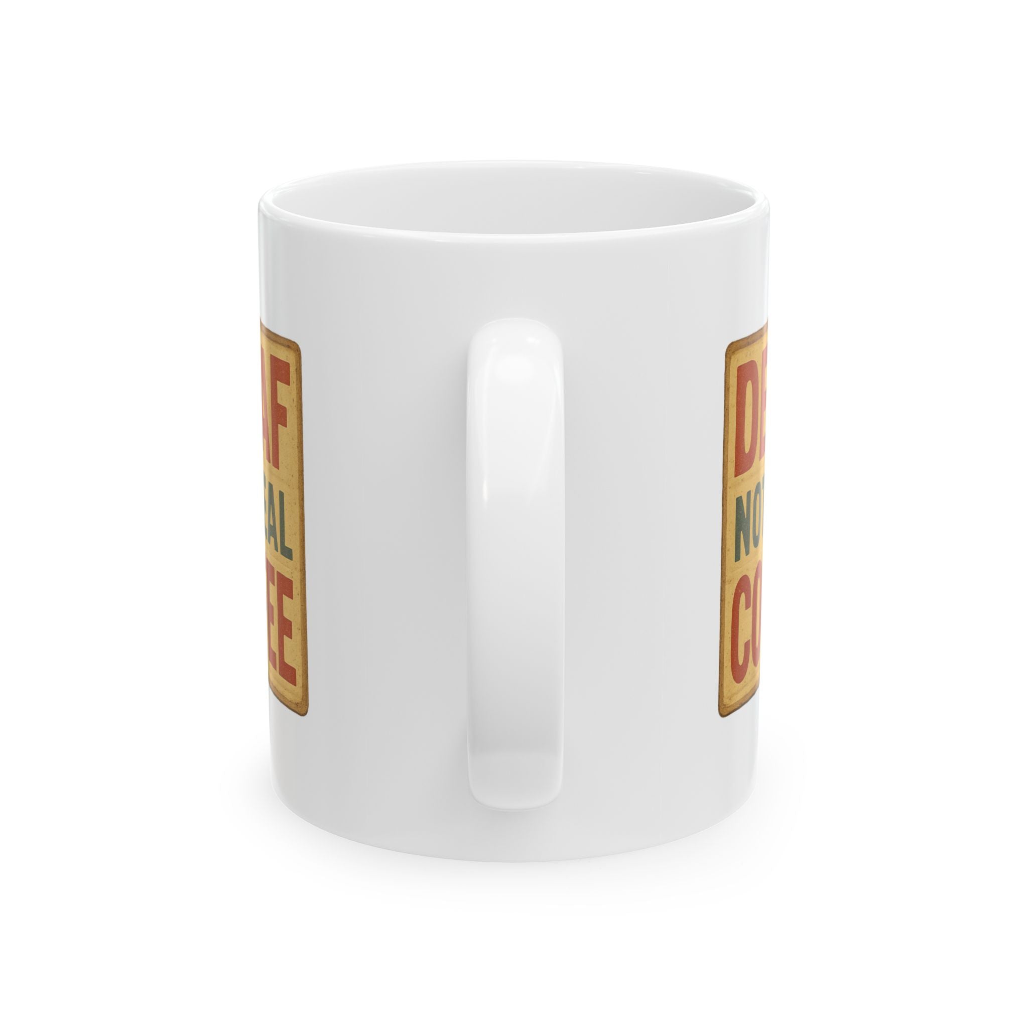 Decaf Is Just Dirty Dishwater Coffee Mug | Funny Anti Decaf Gift | Ceramic Mug