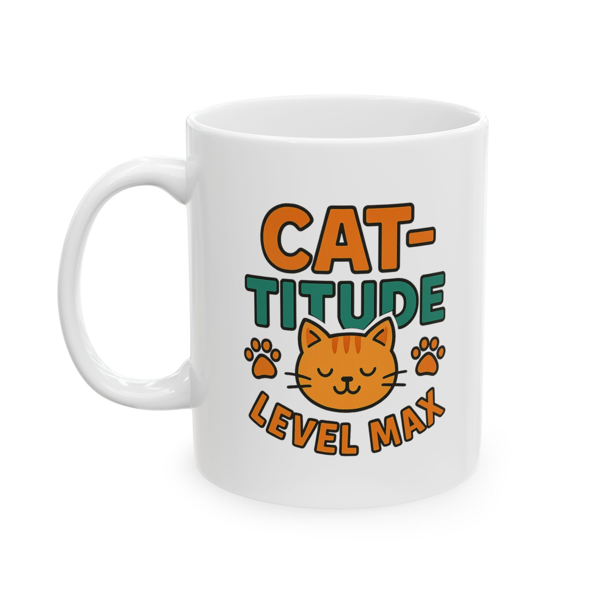 I Have Cat-titude And I Know It Coffee Mug | Funny Cat Gift | Ceramic Mug