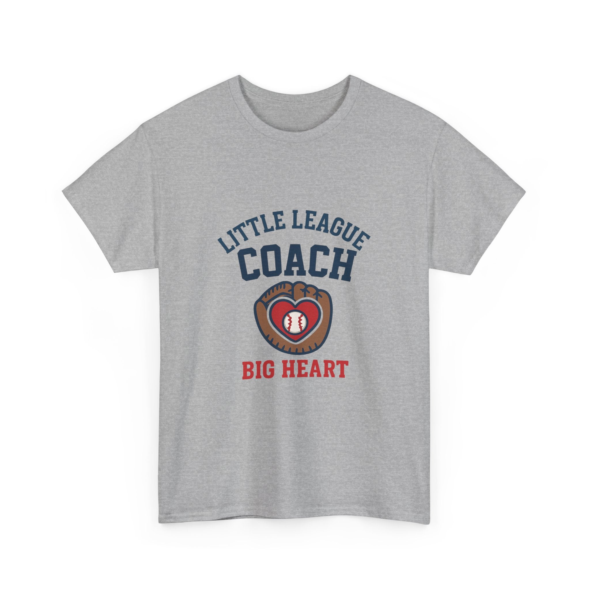Little League Coach Big Heart T-Shirt | Unique Gift | Graphic Tee