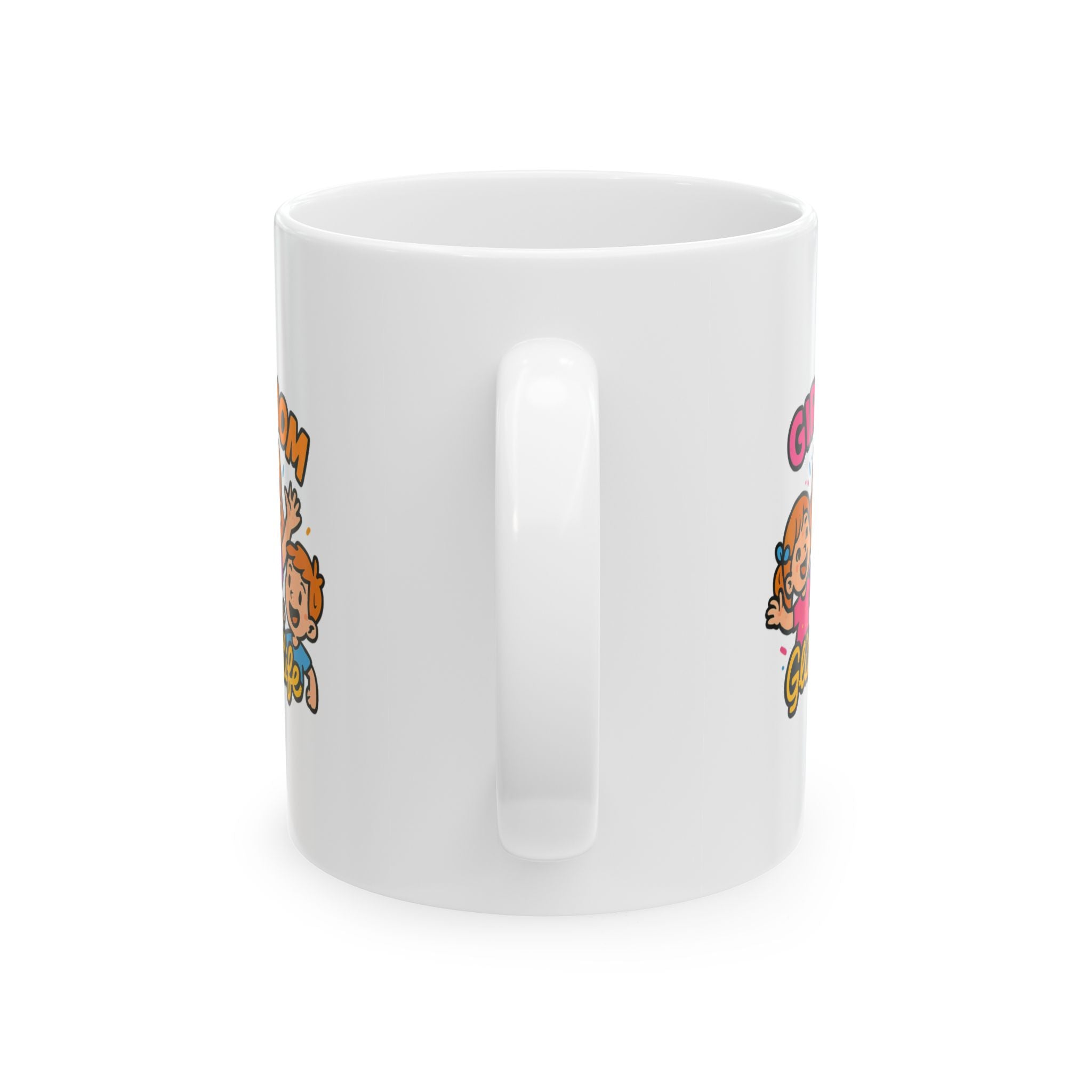 Girl Mom Hair Bows And Chaos Coffee Mug | Funny Girl Mom Gift | Ceramic Mug
