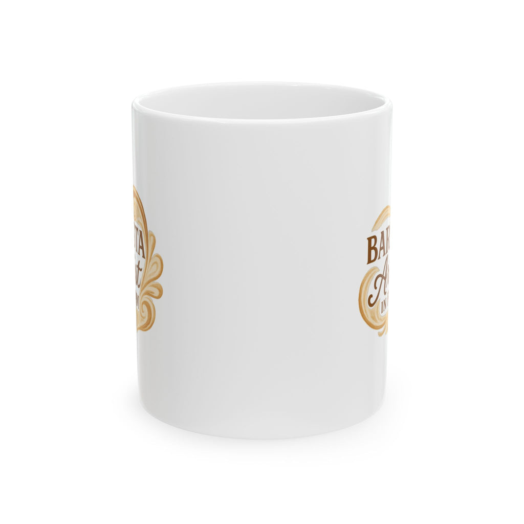 Barista Artist In Foam Ceramic Mug