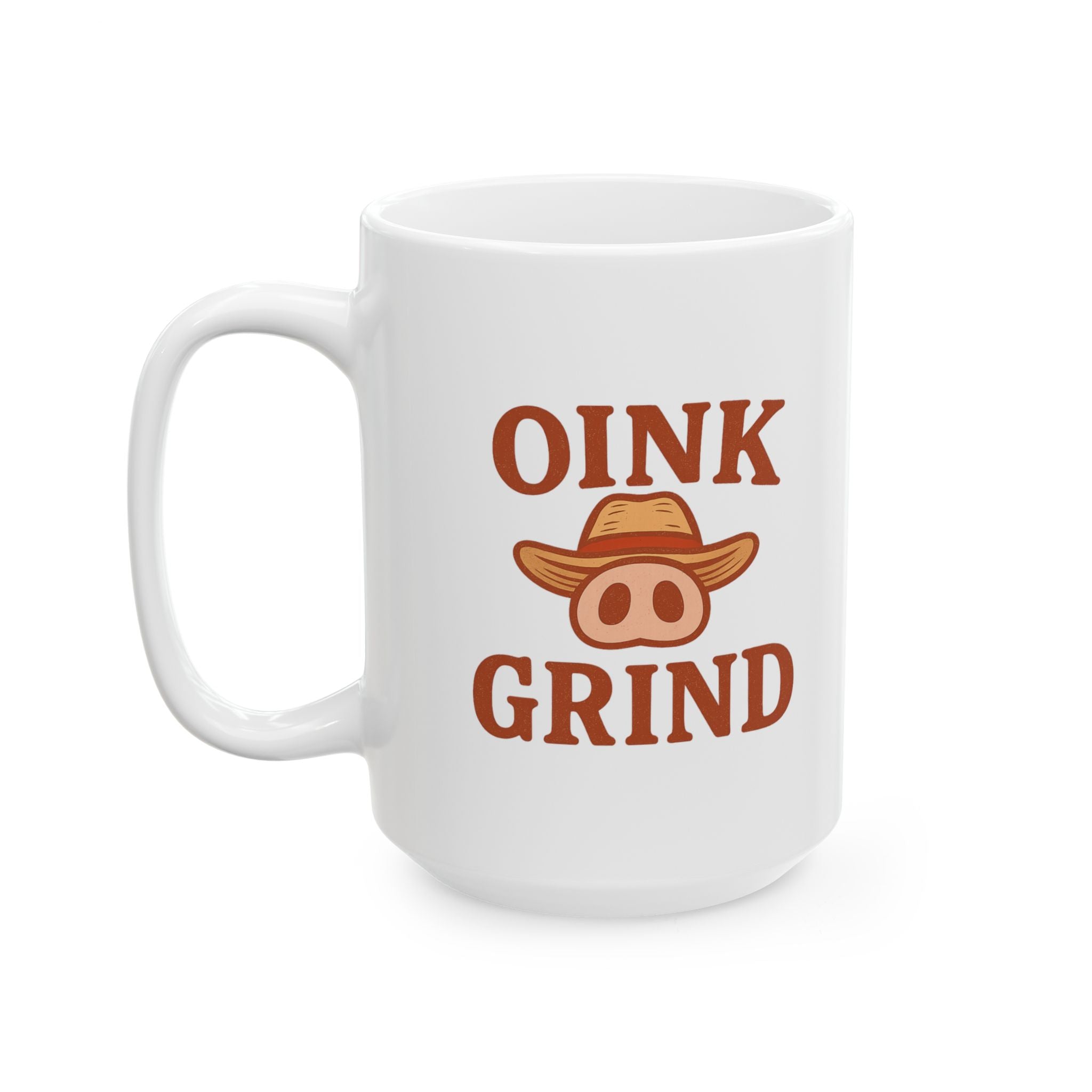 Pig Farmer Oink And Grind Coffee Mug | Unique Gift | Ceramic Mug