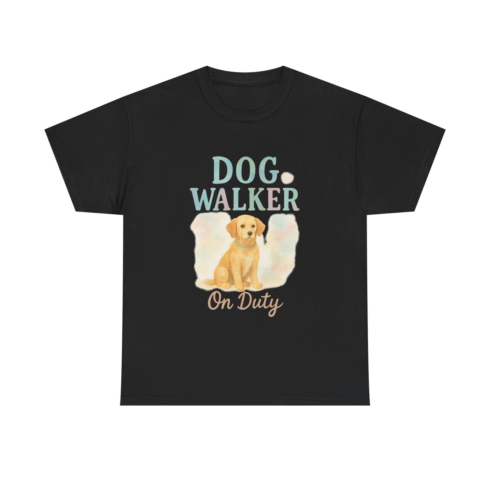 Dog Walker Powered By Coffee T-Shirt | Dog Walker Gift | Graphic Tee