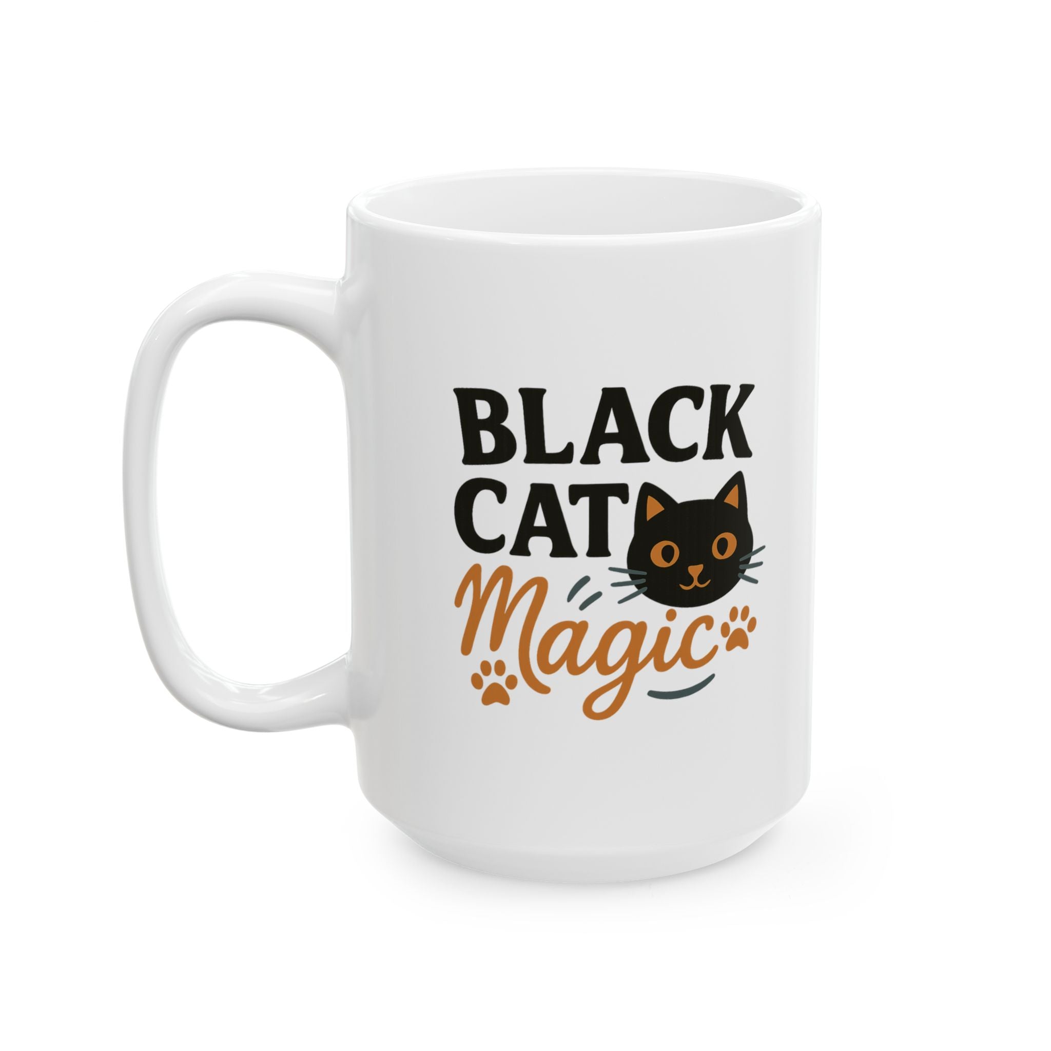 Black Cat Magic Coffee Mug | Black Cat Lover Gift | Ceramic Mug