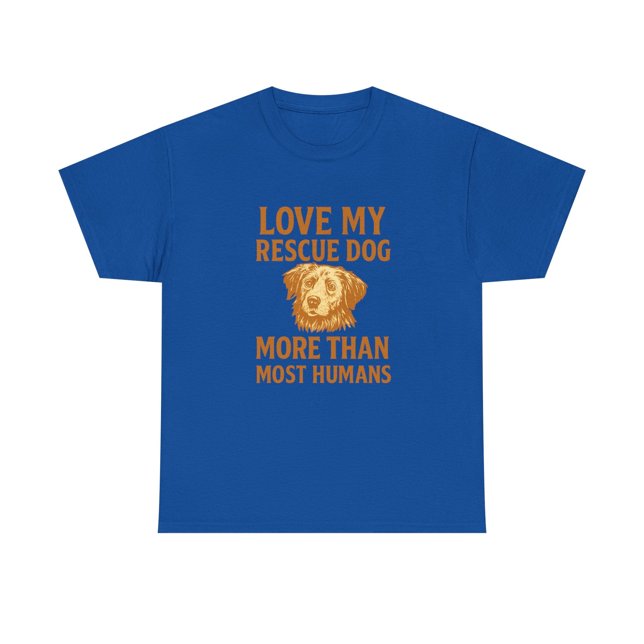 I Love My Rescue Dog More Than Most Humans T-Shirt | Dog Lover Gift | Graphic Tee