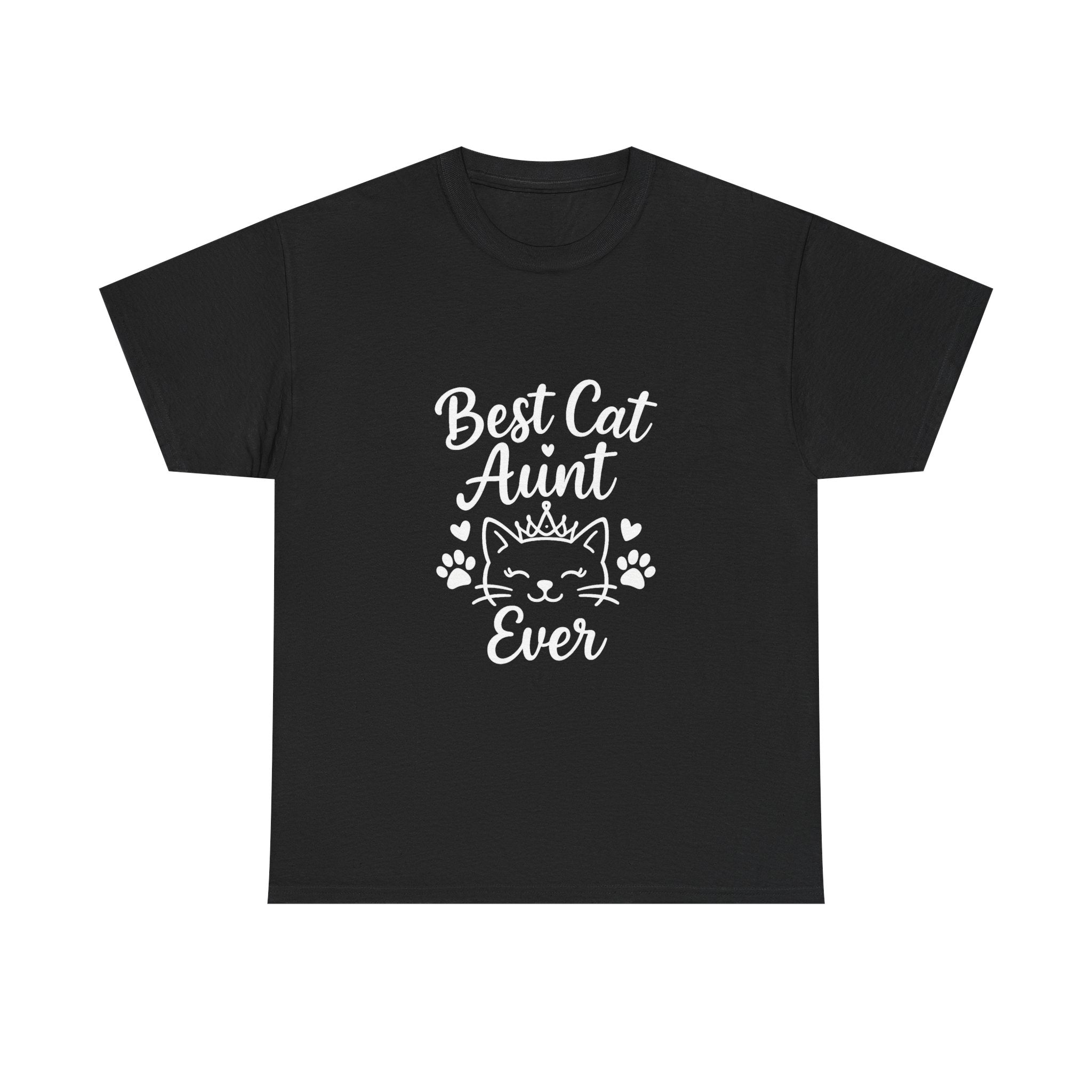 Best Cat Aunt Ever Auntie T-Shirt | Cat Lover Gift | Graphic Tee