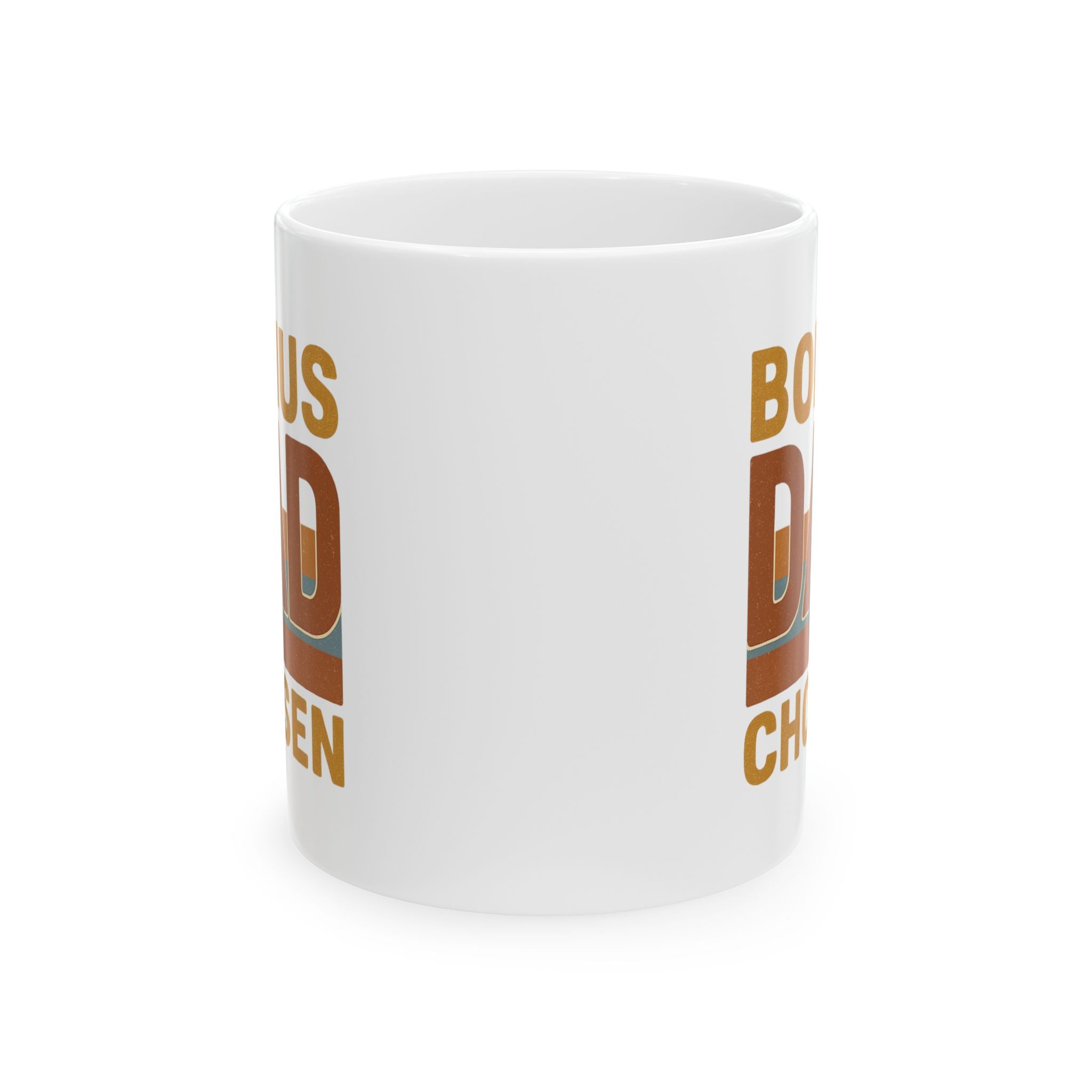 Bonus Dad Real Love No Bio Required Coffee Mug | Blended Family Humor | Ceramic Mug
