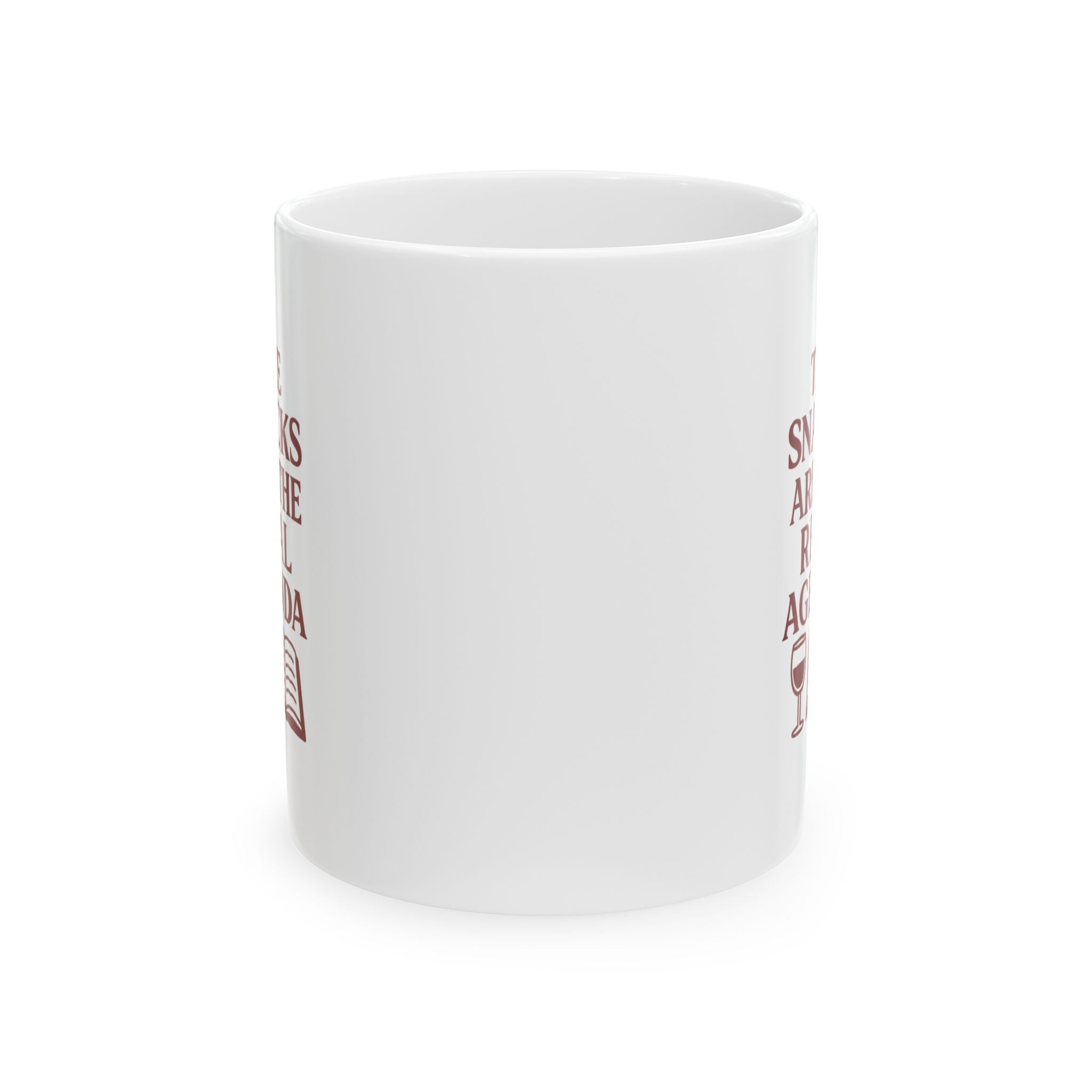 Book Club Host The Snacks Are The Real Agenda Coffee Mug | Unique Gift | Ceramic Mug