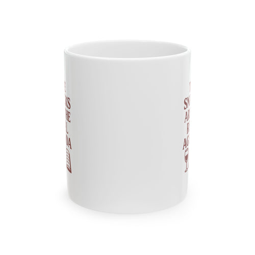 Book Club Host The Snacks Are The Real Agenda Coffee Mug | Unique Gift | Ceramic Mug