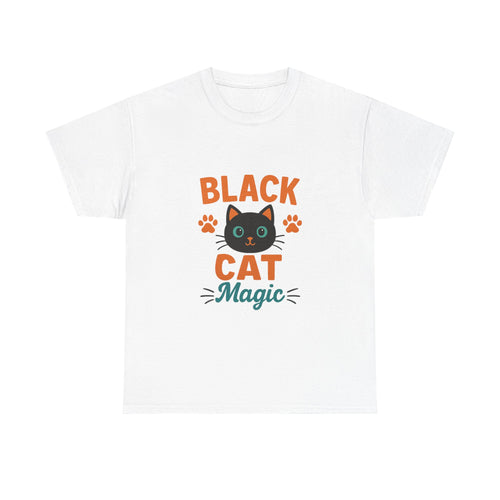 Black Cat Familiar Vibes T-Shirt | Cat Witch Humor Gift | Graphic Tee