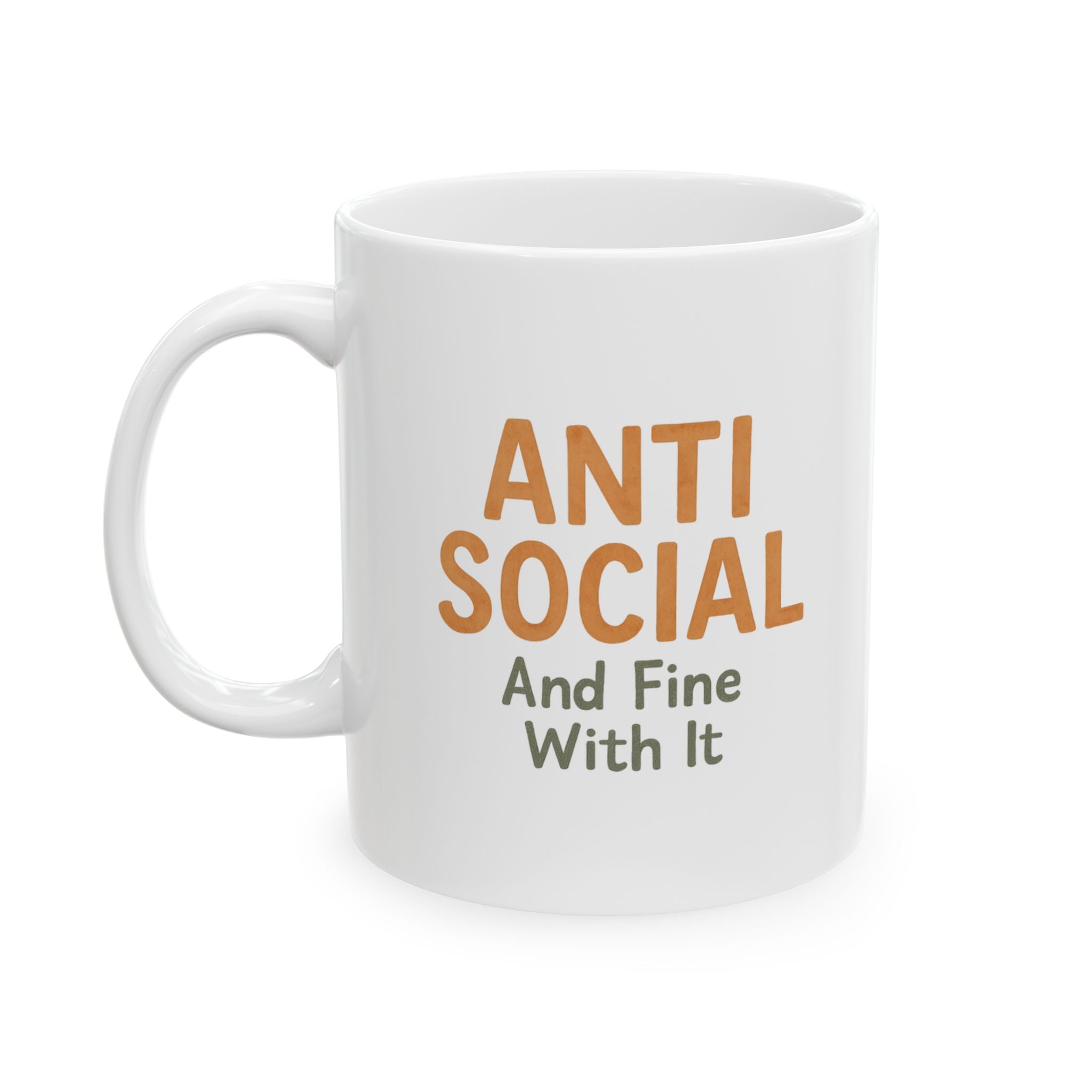 Warning Anti Social Mode Engaged Coffee Mug | Funny Gift | Ceramic Mug