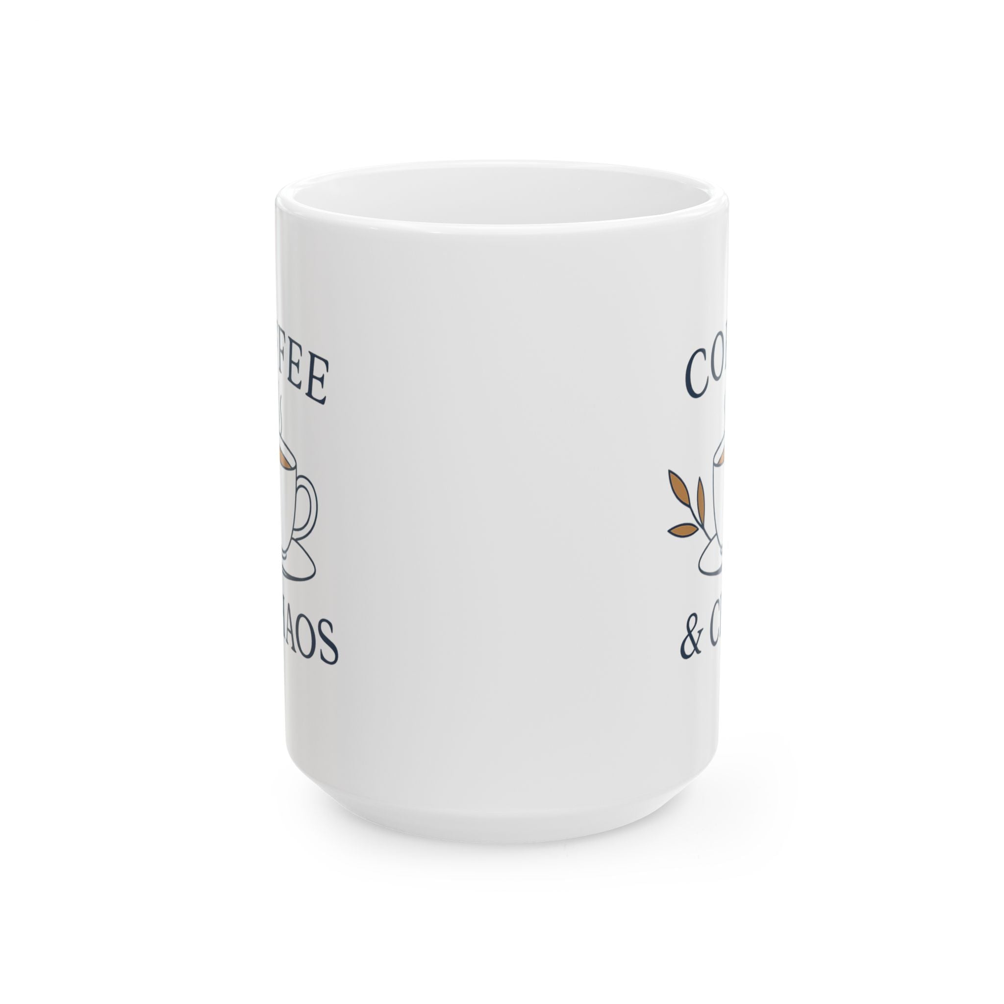 Coffee And Chaos That Is The Plan Coffee Mug | Funny Chaos Gift | Ceramic Mug