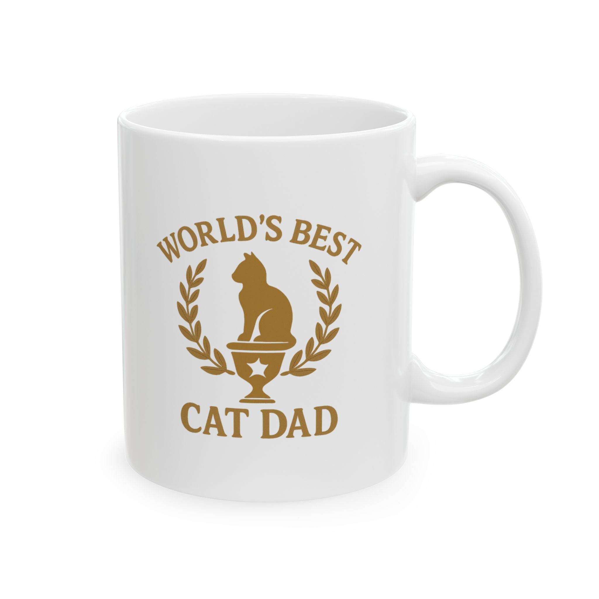 Worlds Best Cat Dad Coffee Mug | Cat Lover Gift | Ceramic Mug