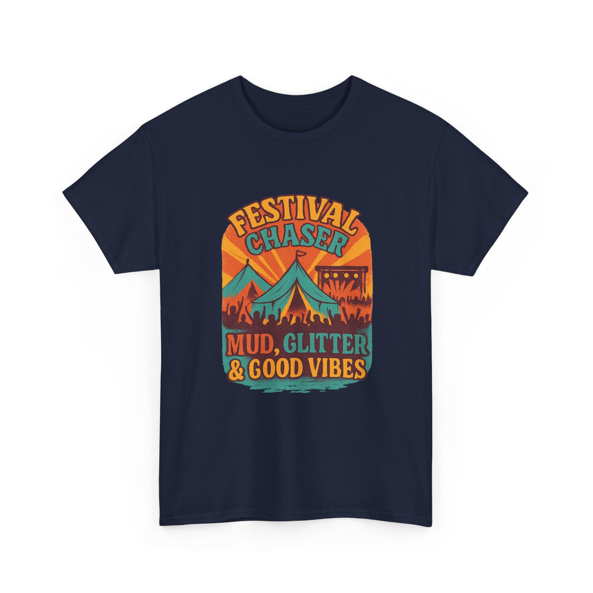 Festival Chaser Mud Glitter And Good Vibes T-Shirt | Unique Gift | Graphic Tee