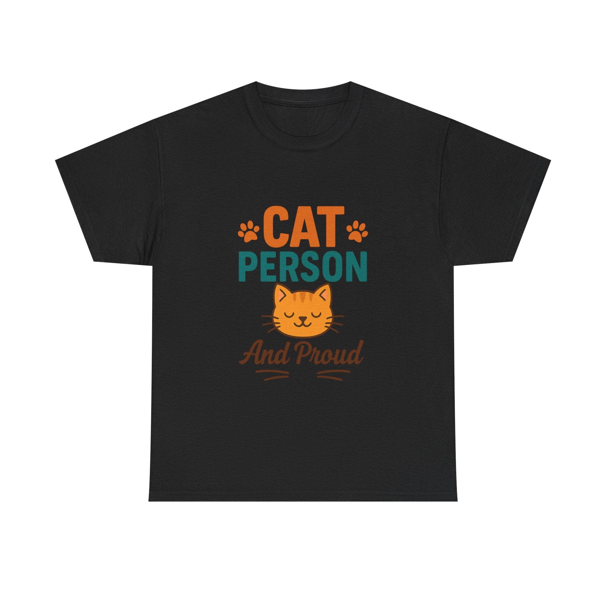 Cat Person Not A Dog Person T-Shirt | Funny Cat Lover Humor | Graphic Tee